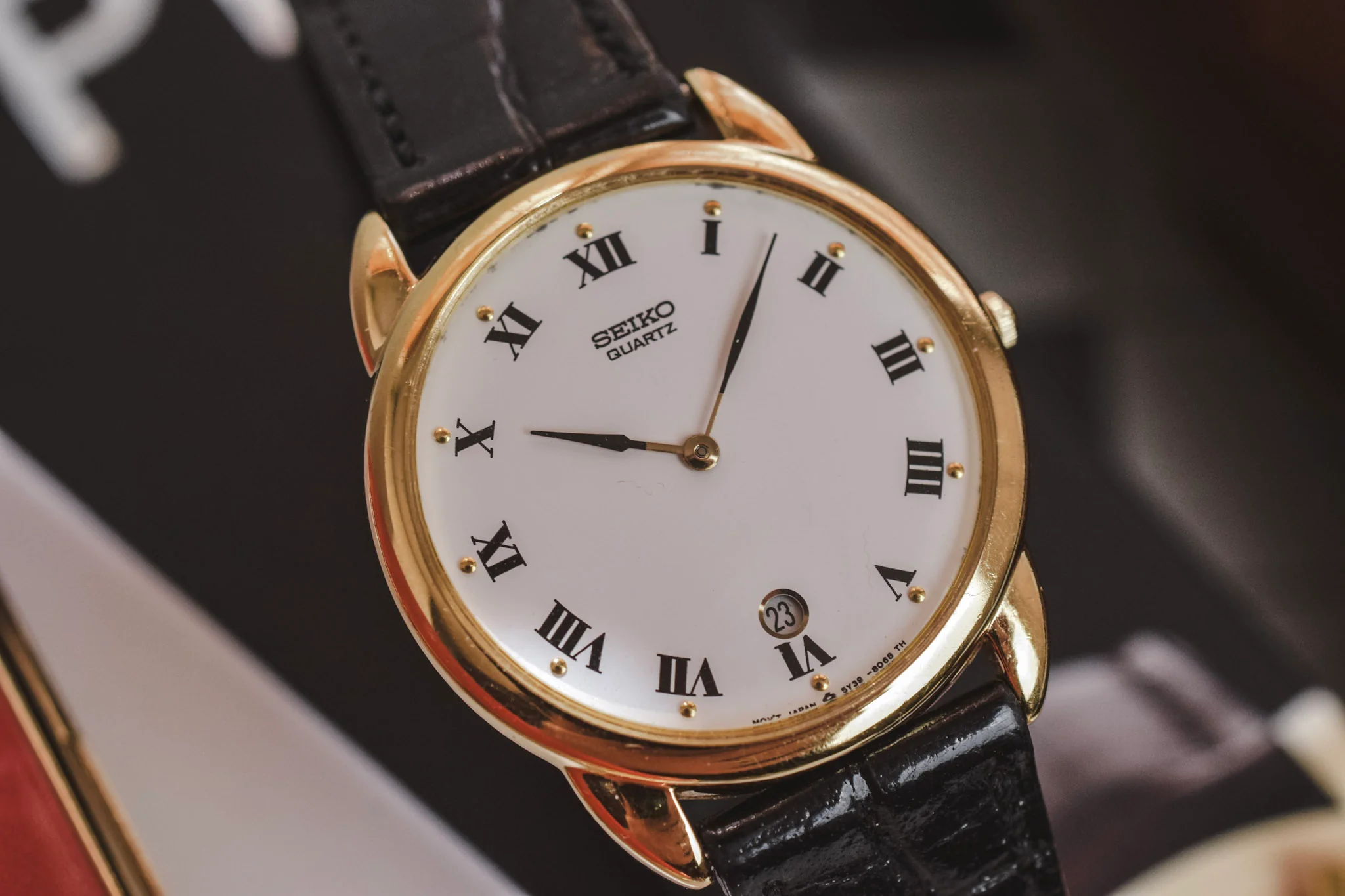 1989 Seiko Crab Claw Roman Dial Calendar - Image 3