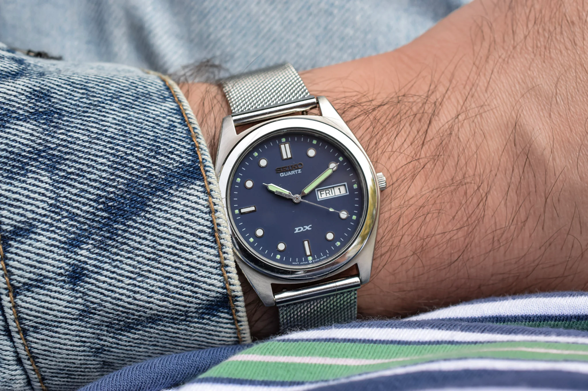 1989 Seiko DX Blue Dial Day-Date - Image 4
