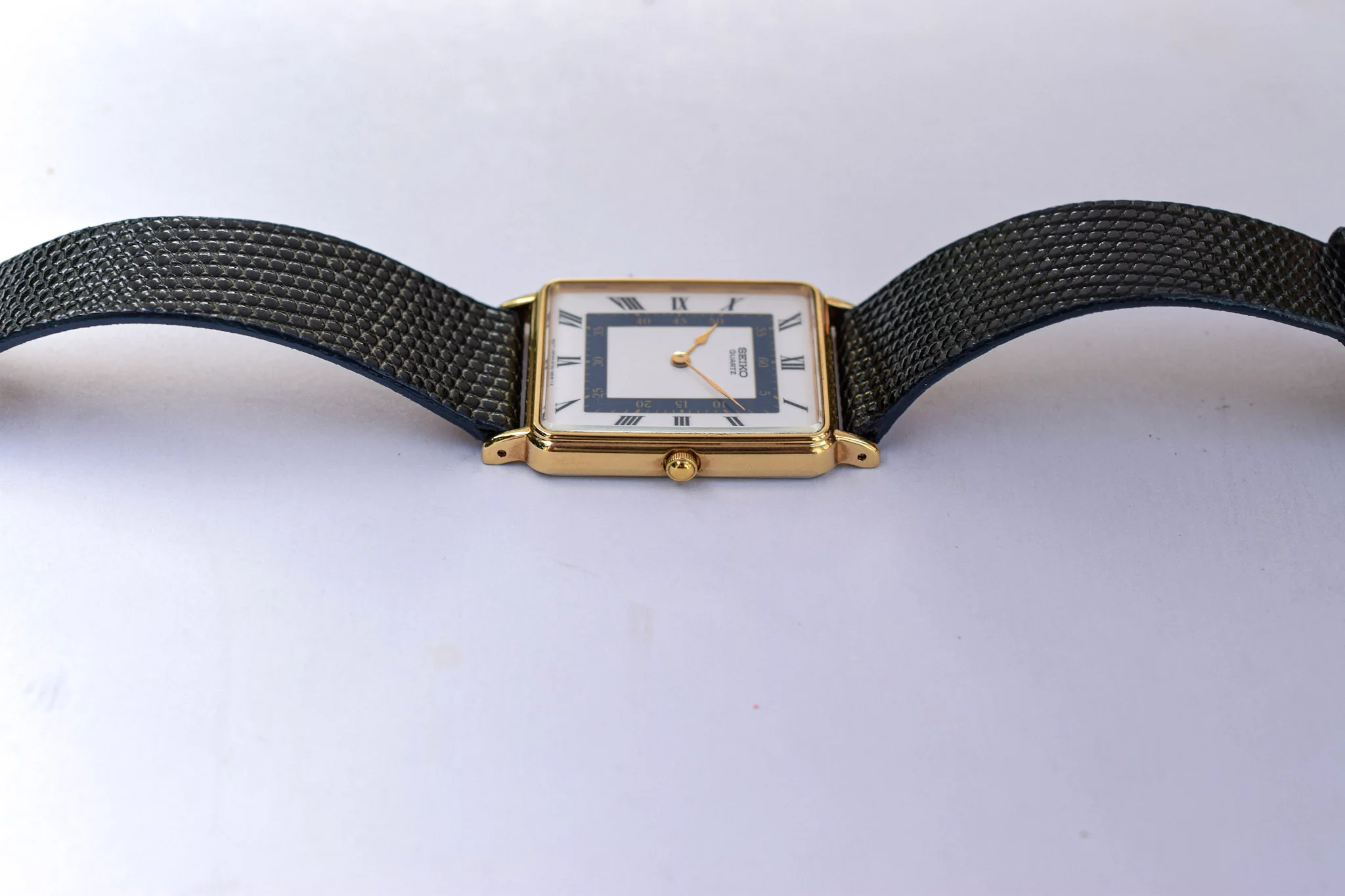 1989 Seiko NOS Roman Rectangle - Image 4