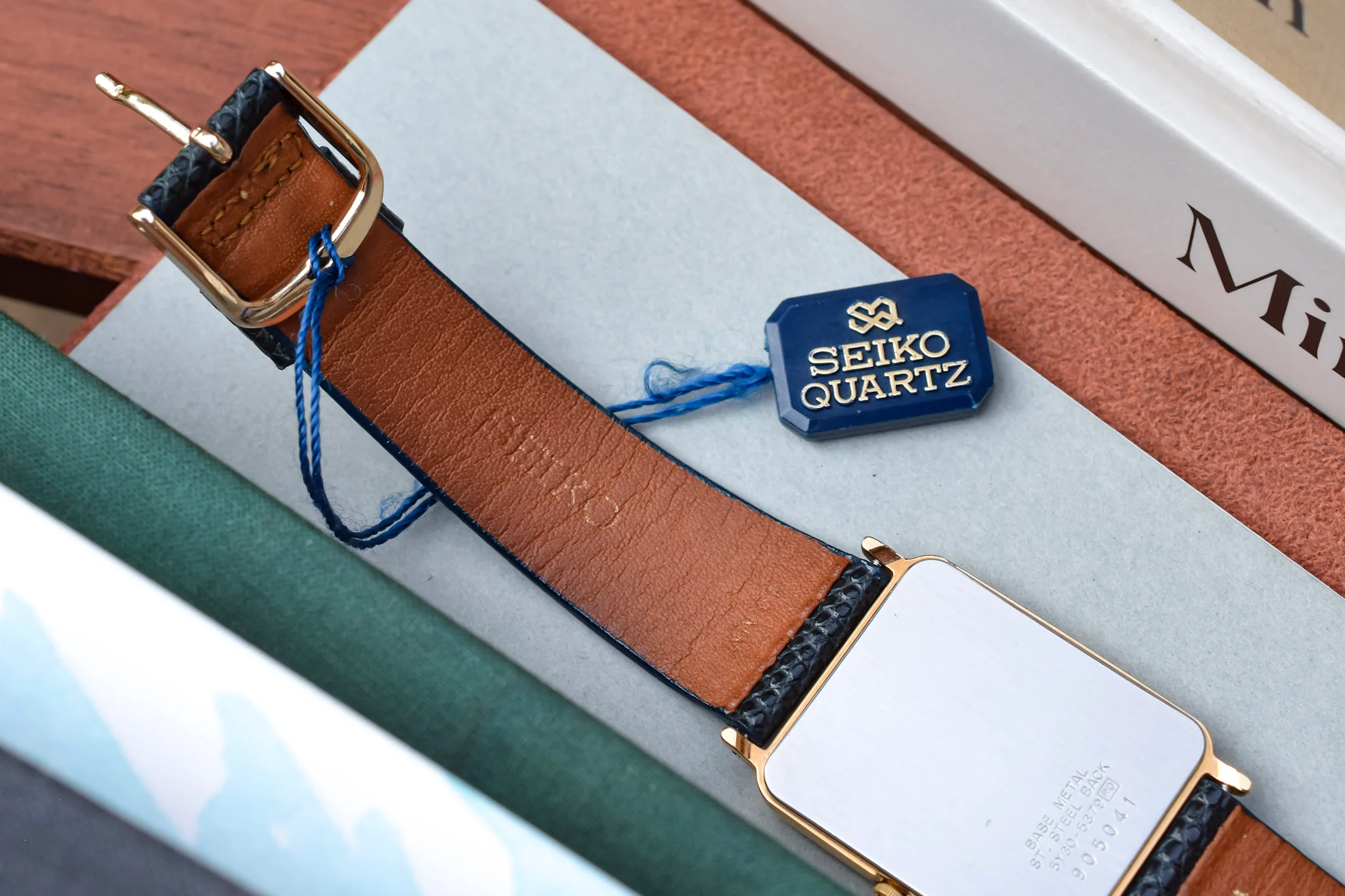 1989 Seiko NOS Roman Rectangle - Image 6