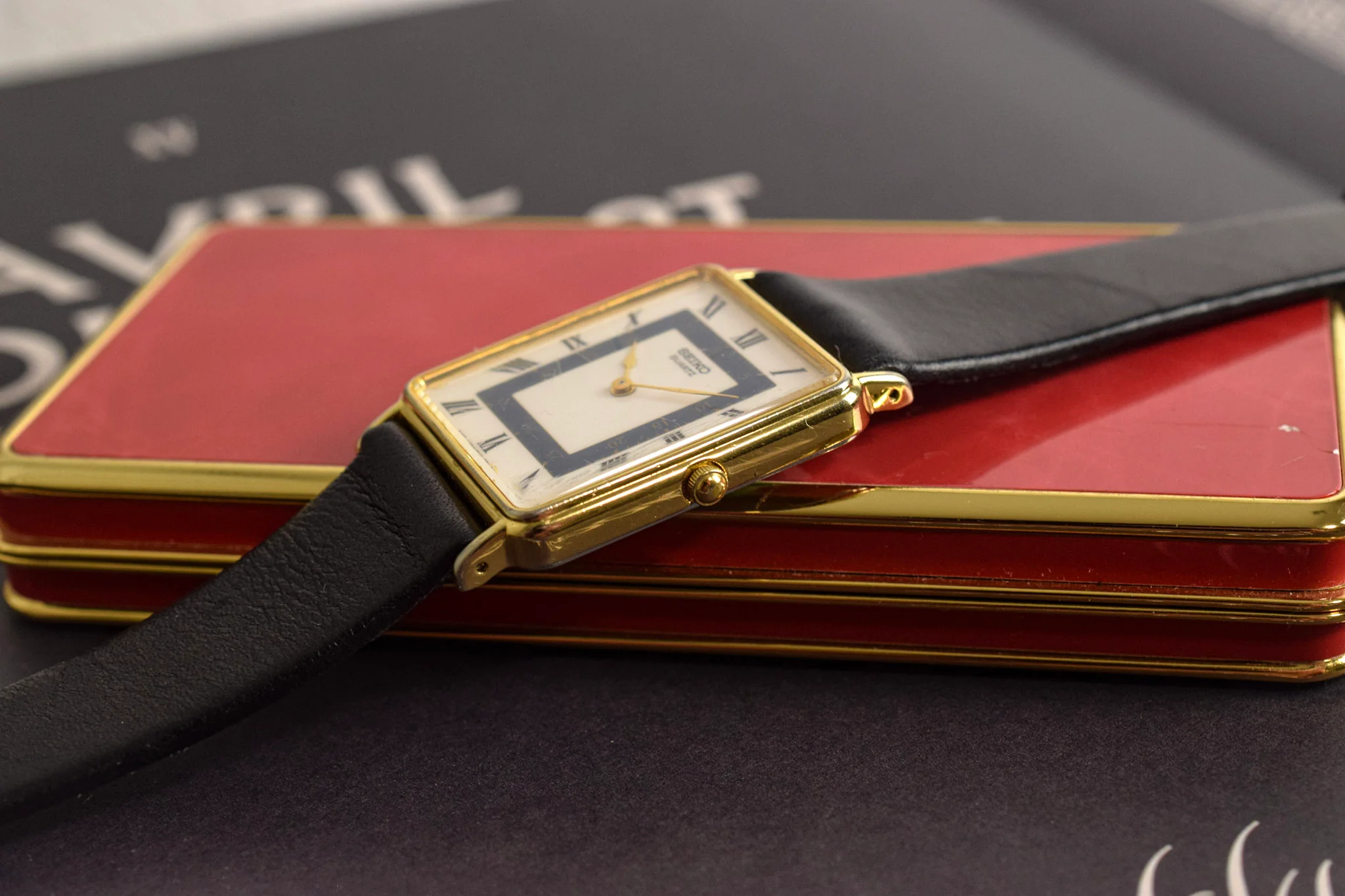 1989 Seiko Roman Rectangle - Imperfect Crystal - Image 4