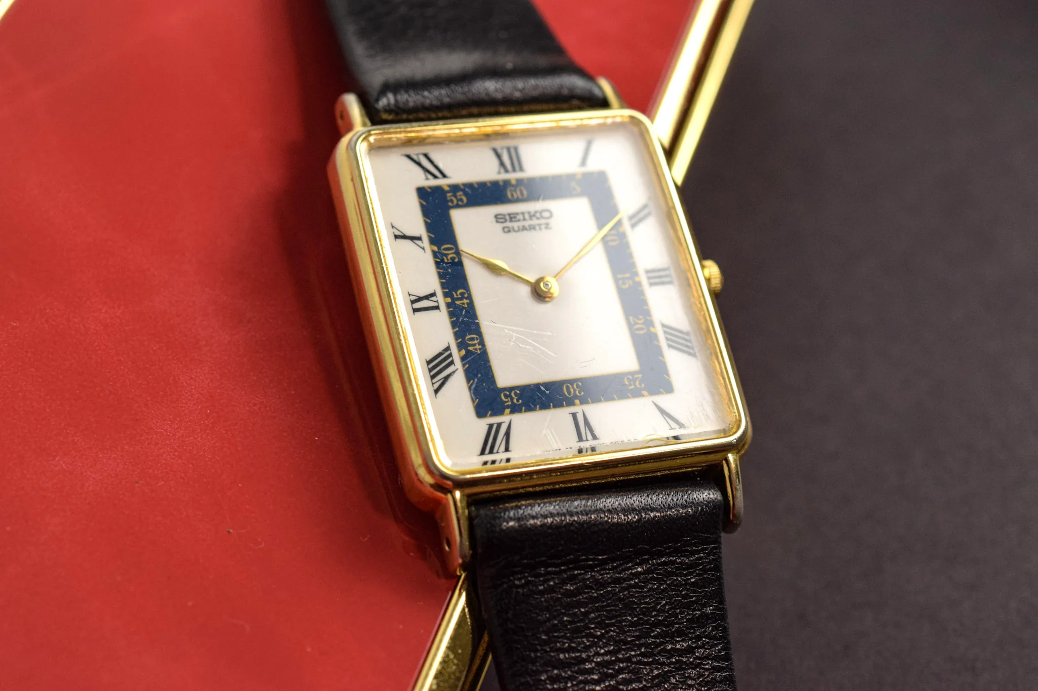 1989 Seiko Roman Rectangle - Imperfect Crystal - Image 8
