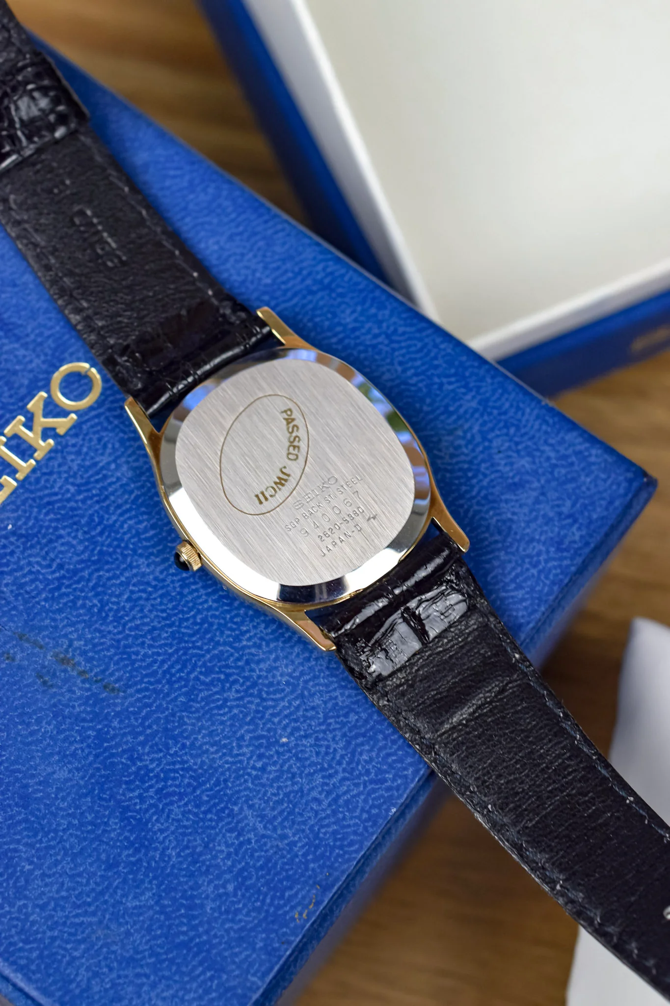 1989 Seiko SGP White Roman Ellipse - NOS - Image 5