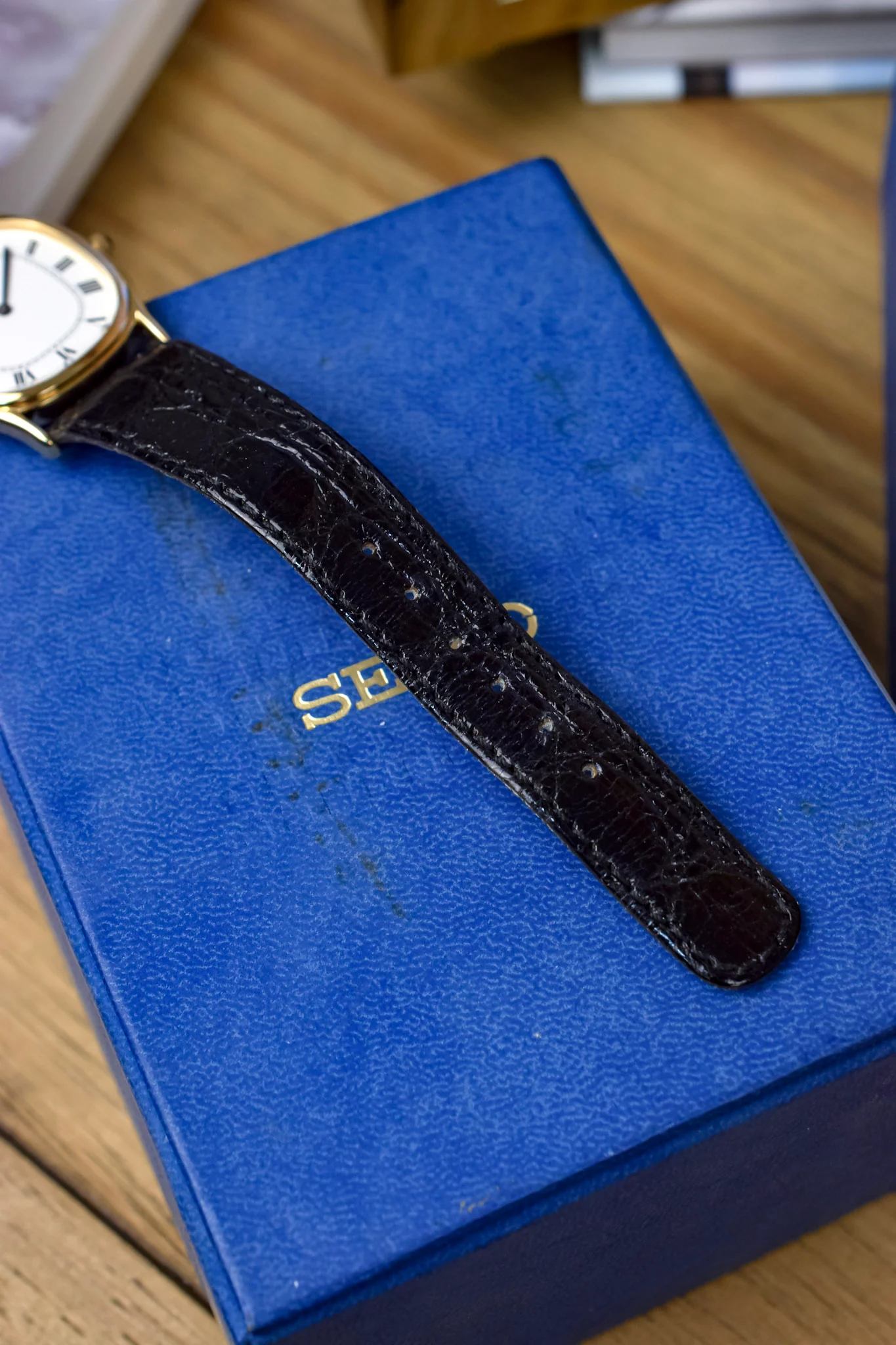 1989 Seiko SGP White Roman Ellipse - NOS - Image 8