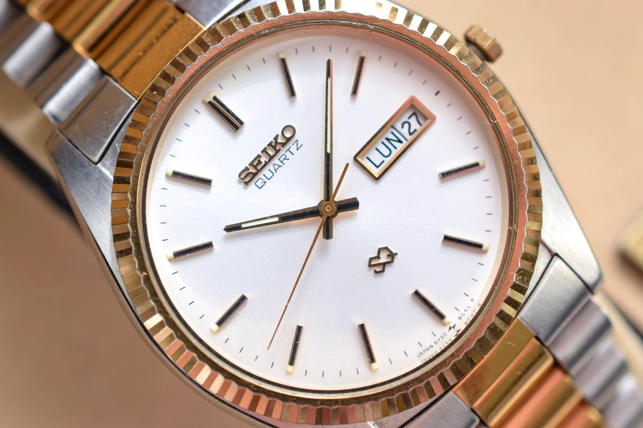 1989 Seiko SQ Silver Dial Day-Date "President" - Full Set - Image 2