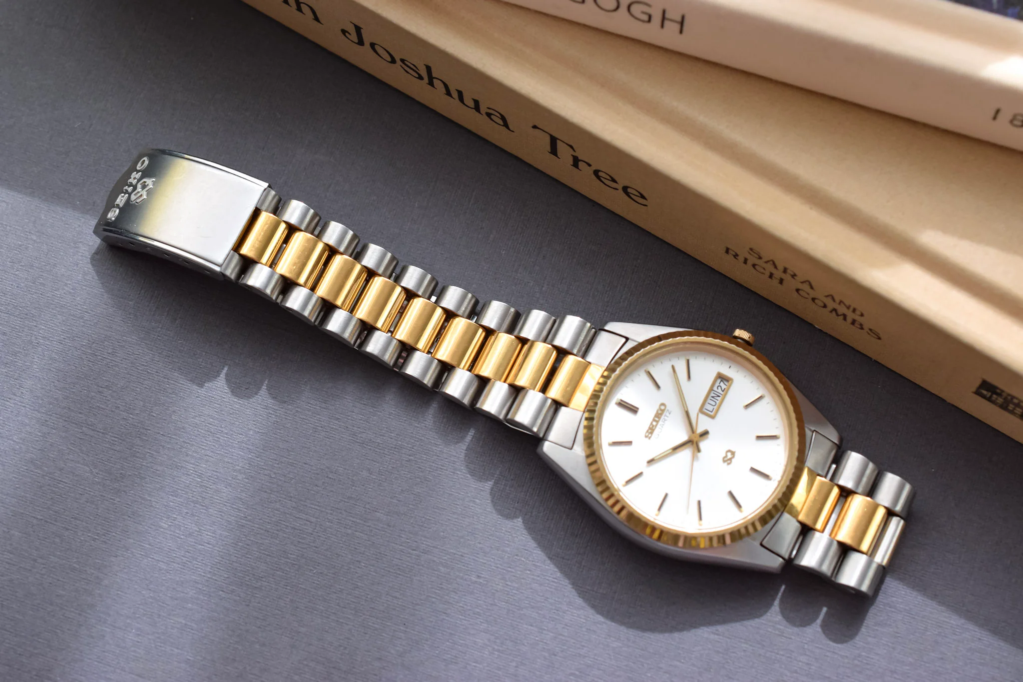 1989 Seiko SQ Silver Dial Day-Date "President" - Full Set - Image 7