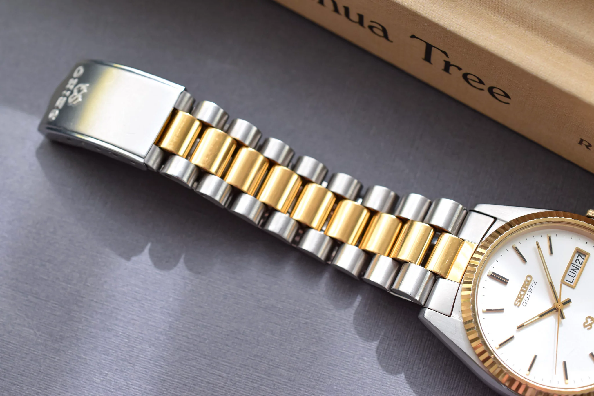 1989 Seiko SQ Silver Dial Day-Date "President" - Full Set - Image 8