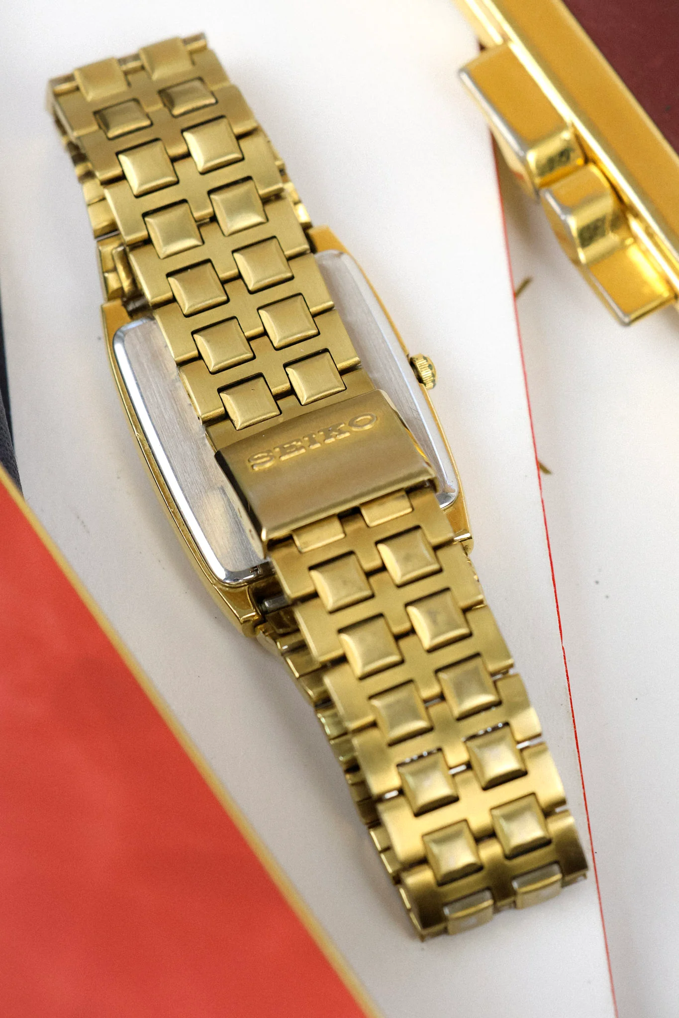 1989 Seiko SQ Golden Tank Script Day-Date - Image 12