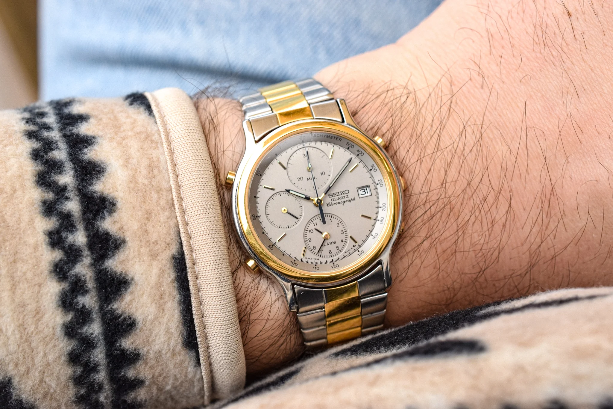 1989 Seiko Two-Toned Chronograph "Speedy" - Image 2