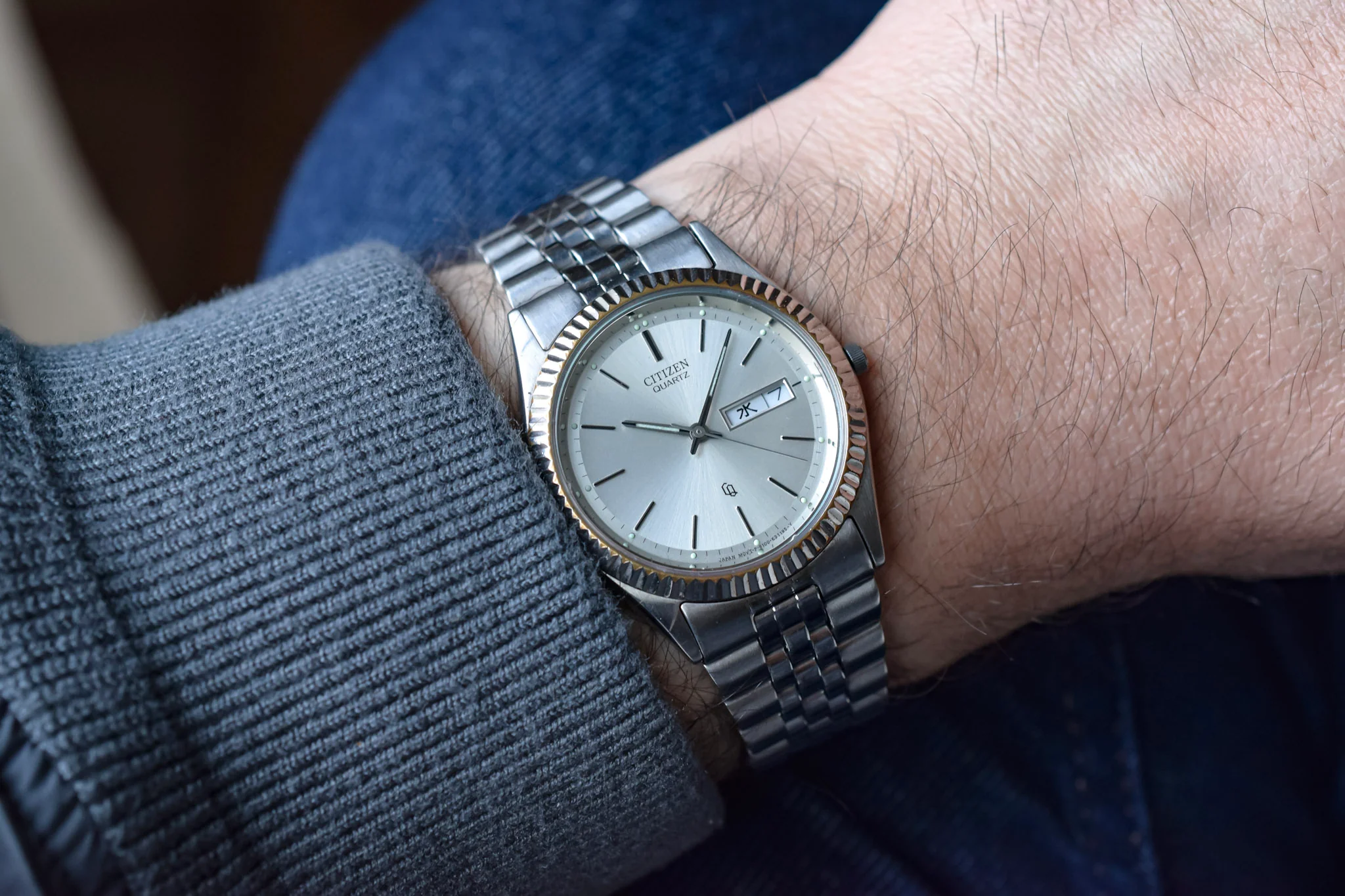 1990 Citizen CQ Silver Kanji "Datejust" - Image 3