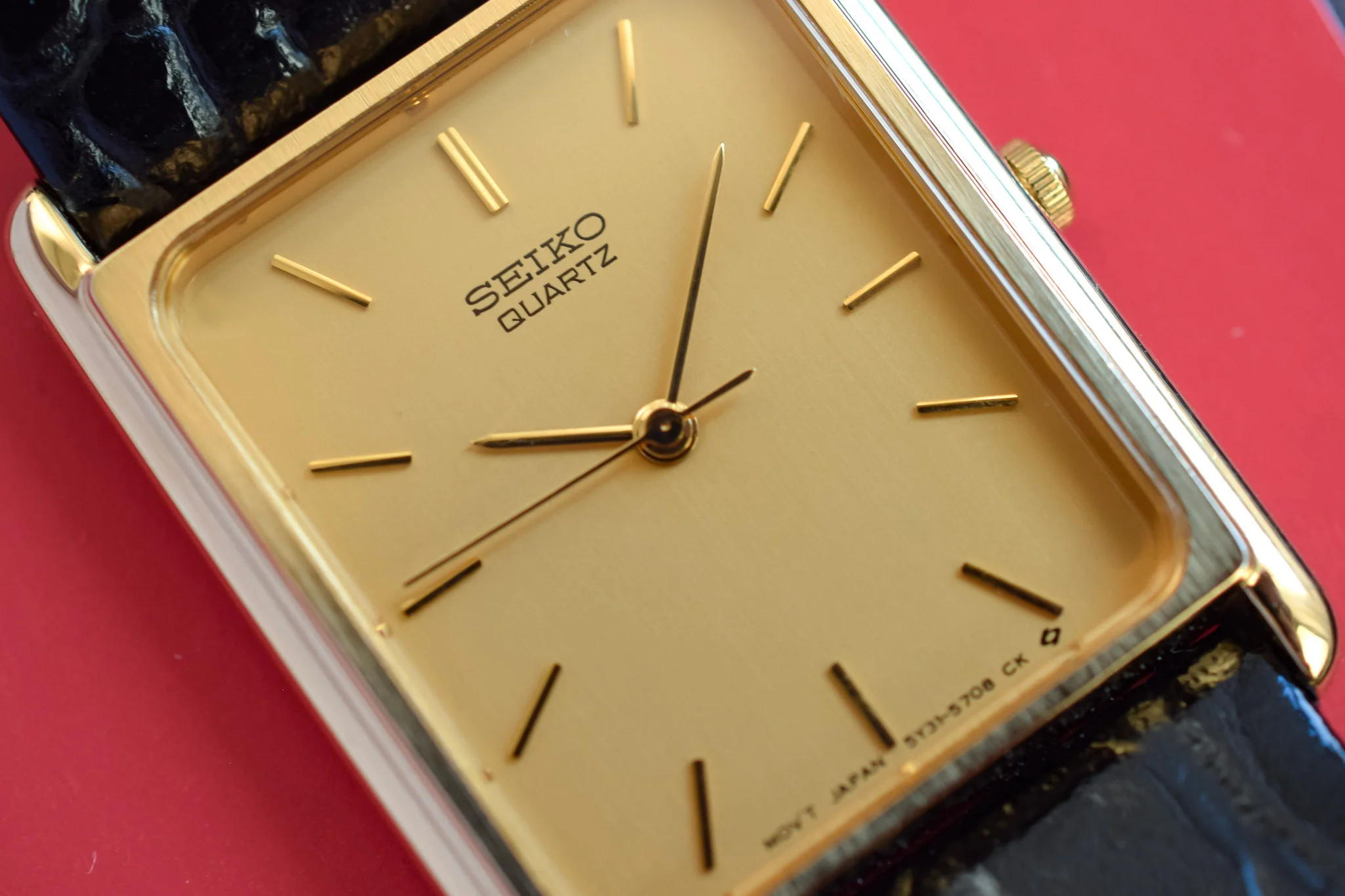 1990 Seiko Champagne Tank - Image 2