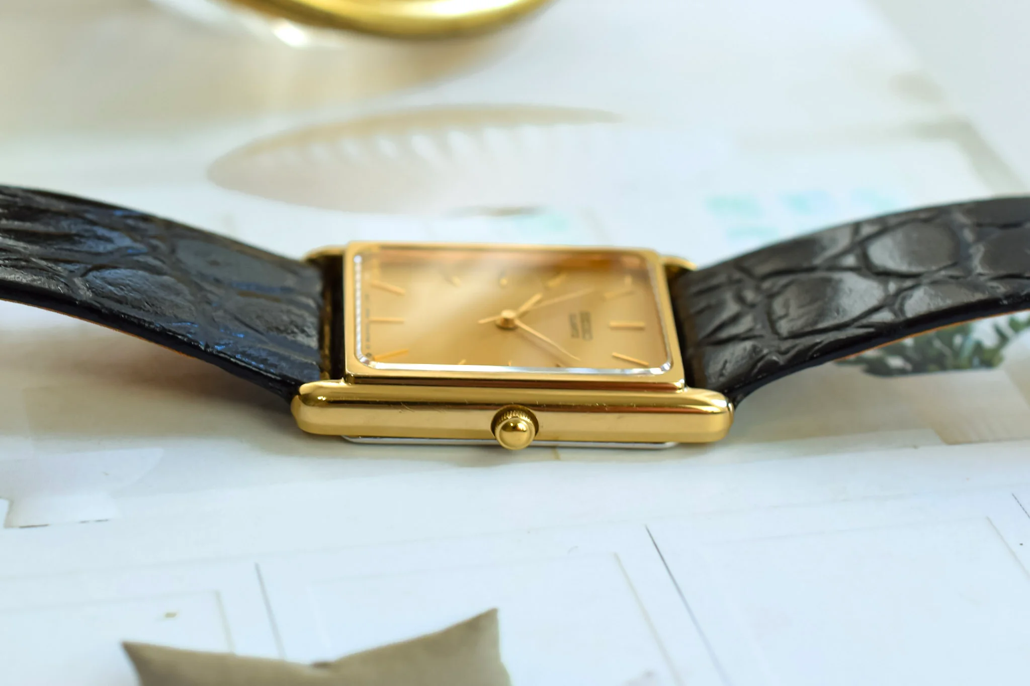 1990 Seiko Champagne Tank - Image 3