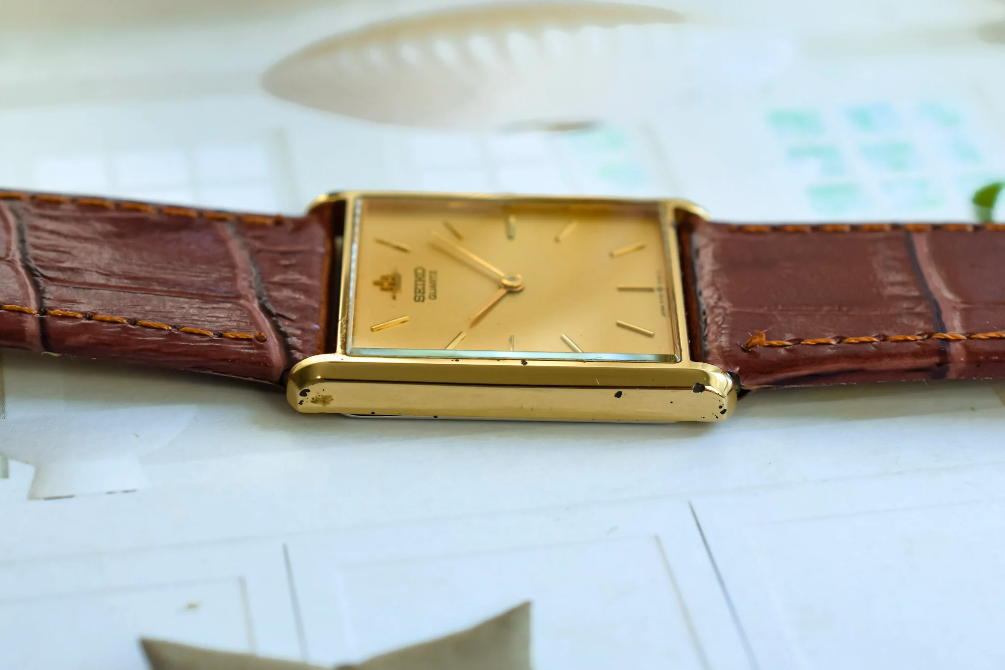 1990 Seiko Galaxy Champagne Tank - Image 4