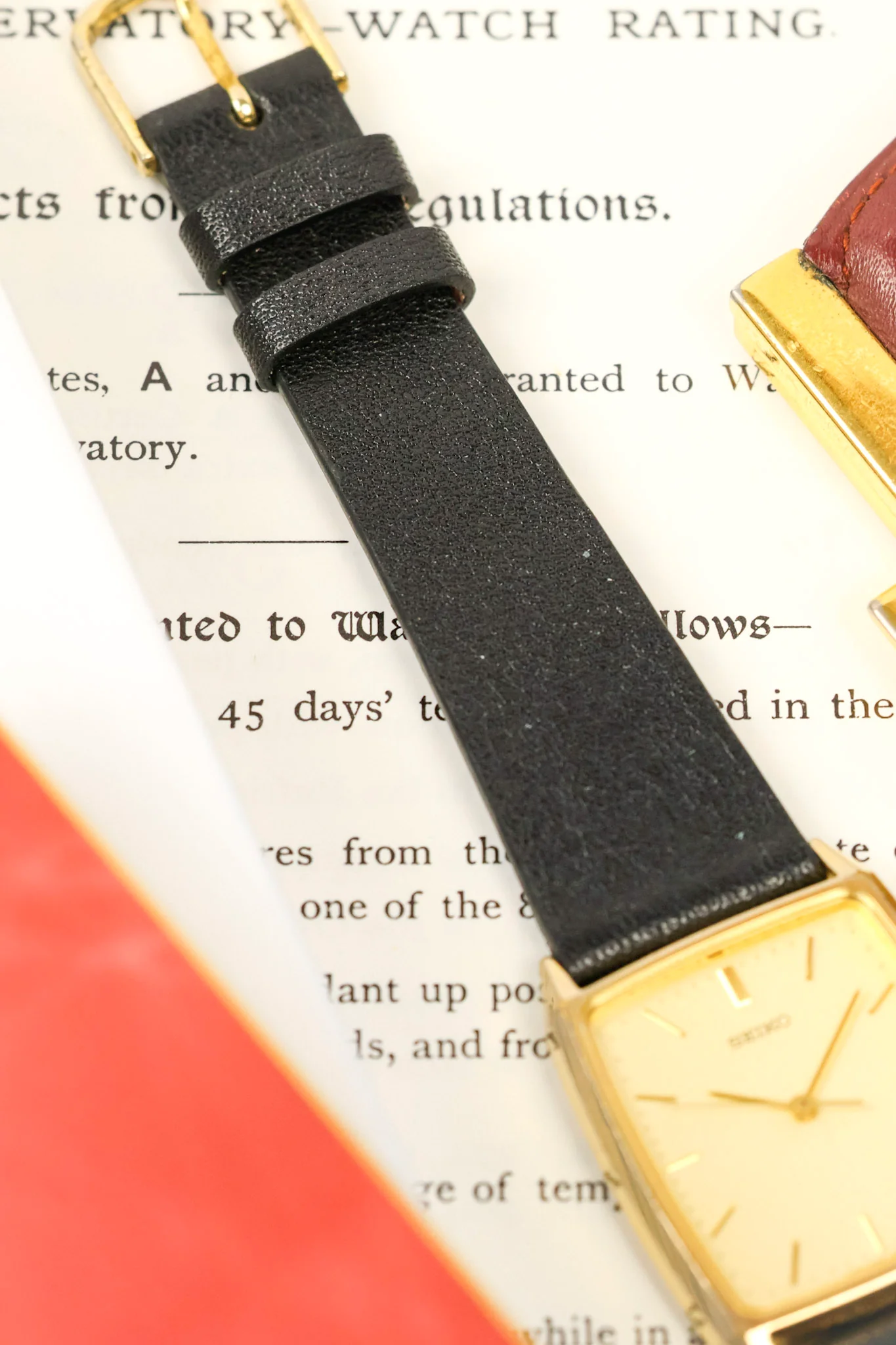 1990 Seiko Golden Beveled Lug Tank - Toyota Award Piece - Image 8