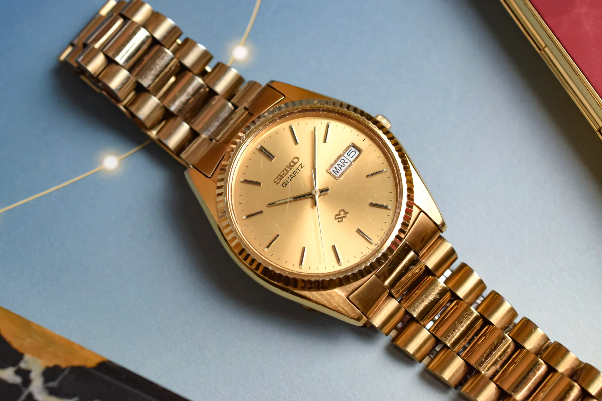 1990 Seiko Golden Day-Date "President" - Image 3