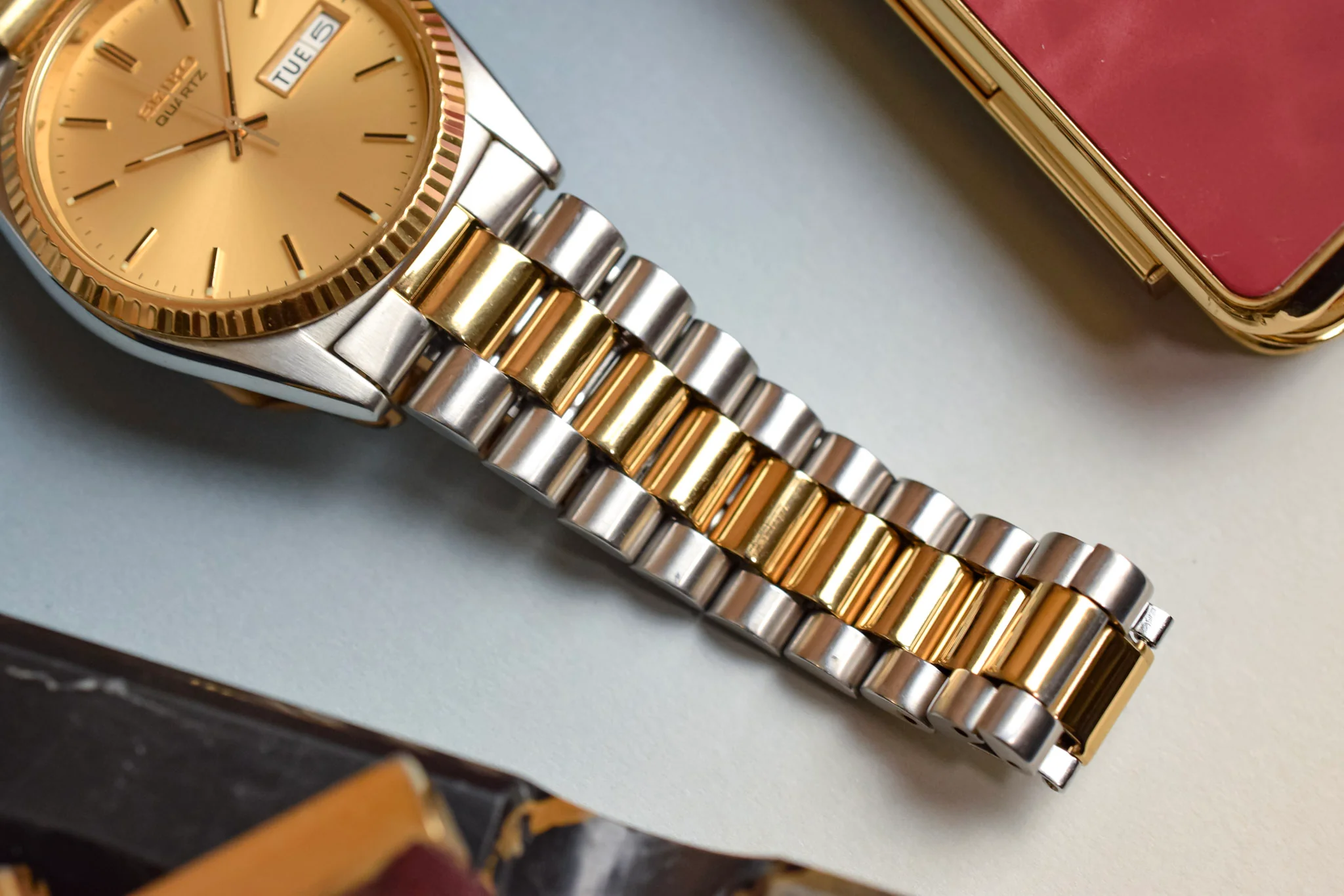 2001 Seiko Two Toned Champagne Dial Day-Date "President" - Image 6
