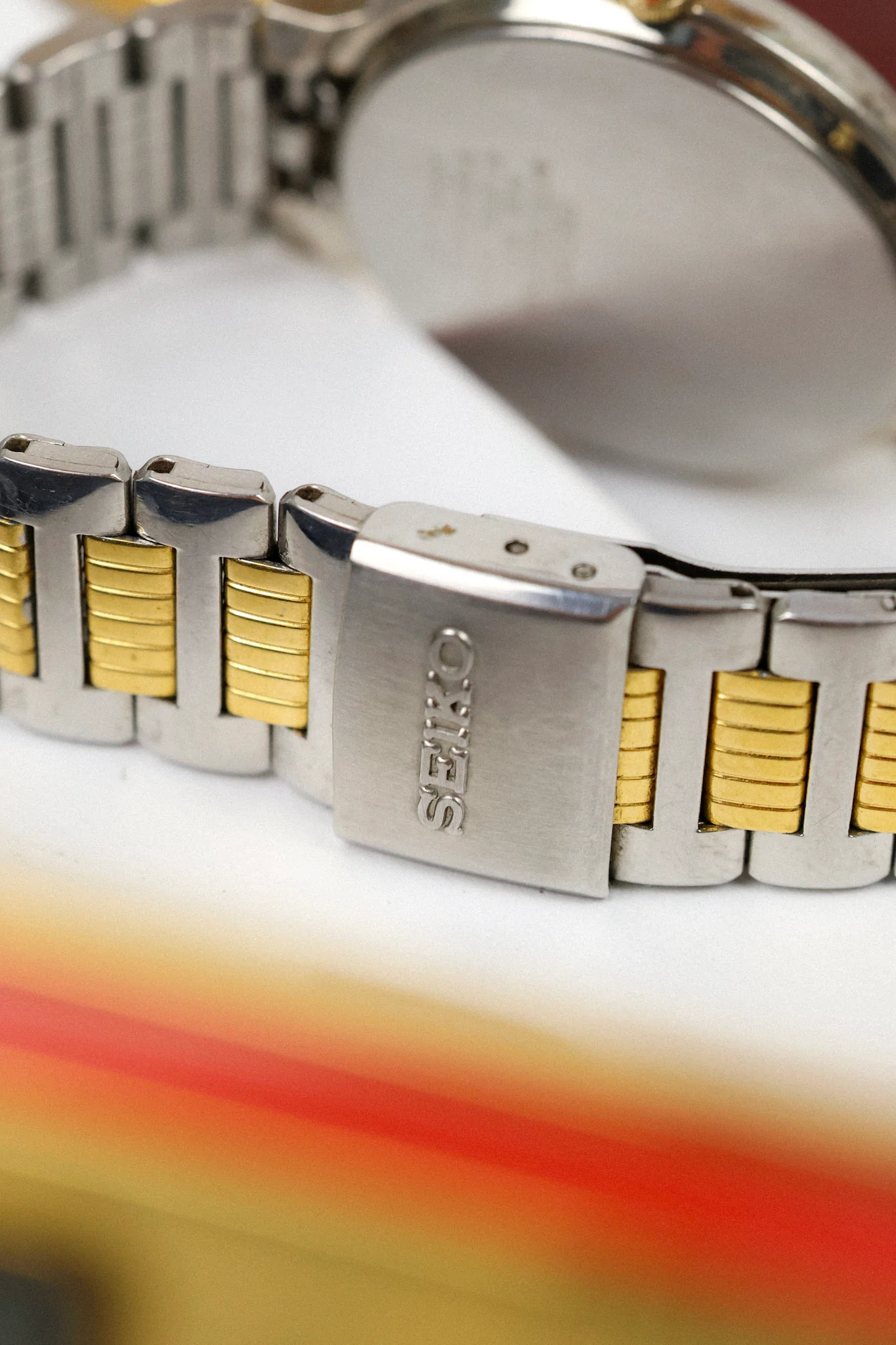 1990 Seiko SQ Champagne Script Font Day-Date - Image 12