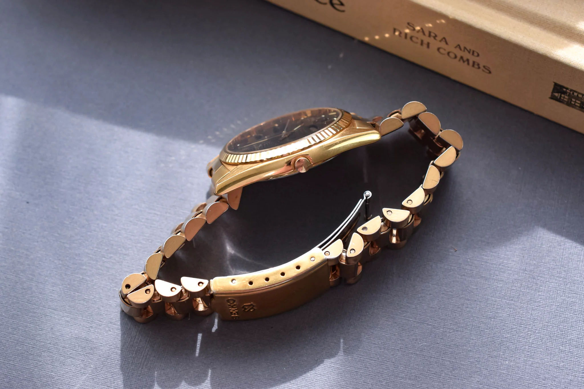 1990 Seiko SQ Gilt Dial Day-Date "President" - Image 5