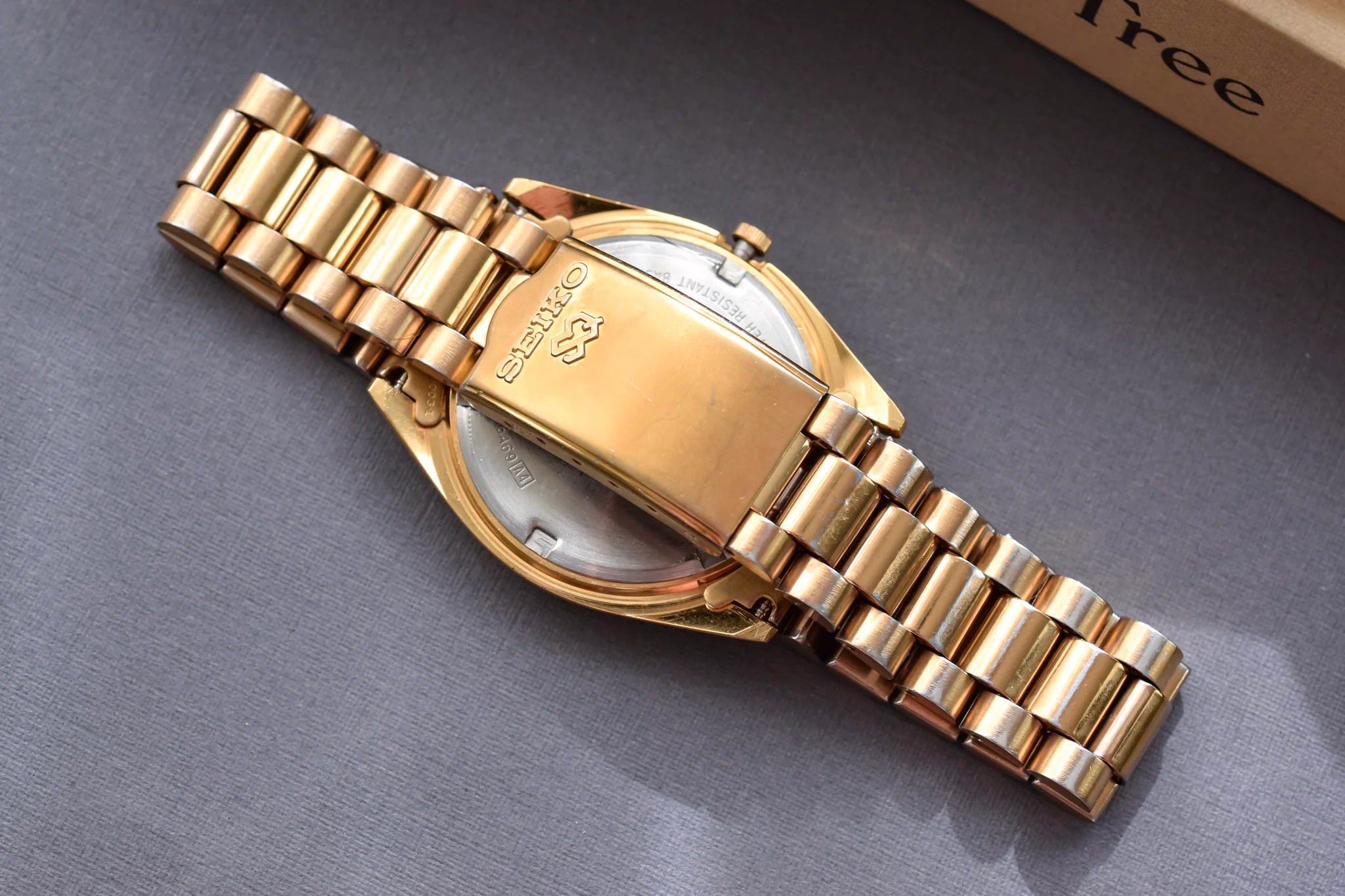 1990 Seiko SQ Gilt Dial Day-Date "President" - Image 9