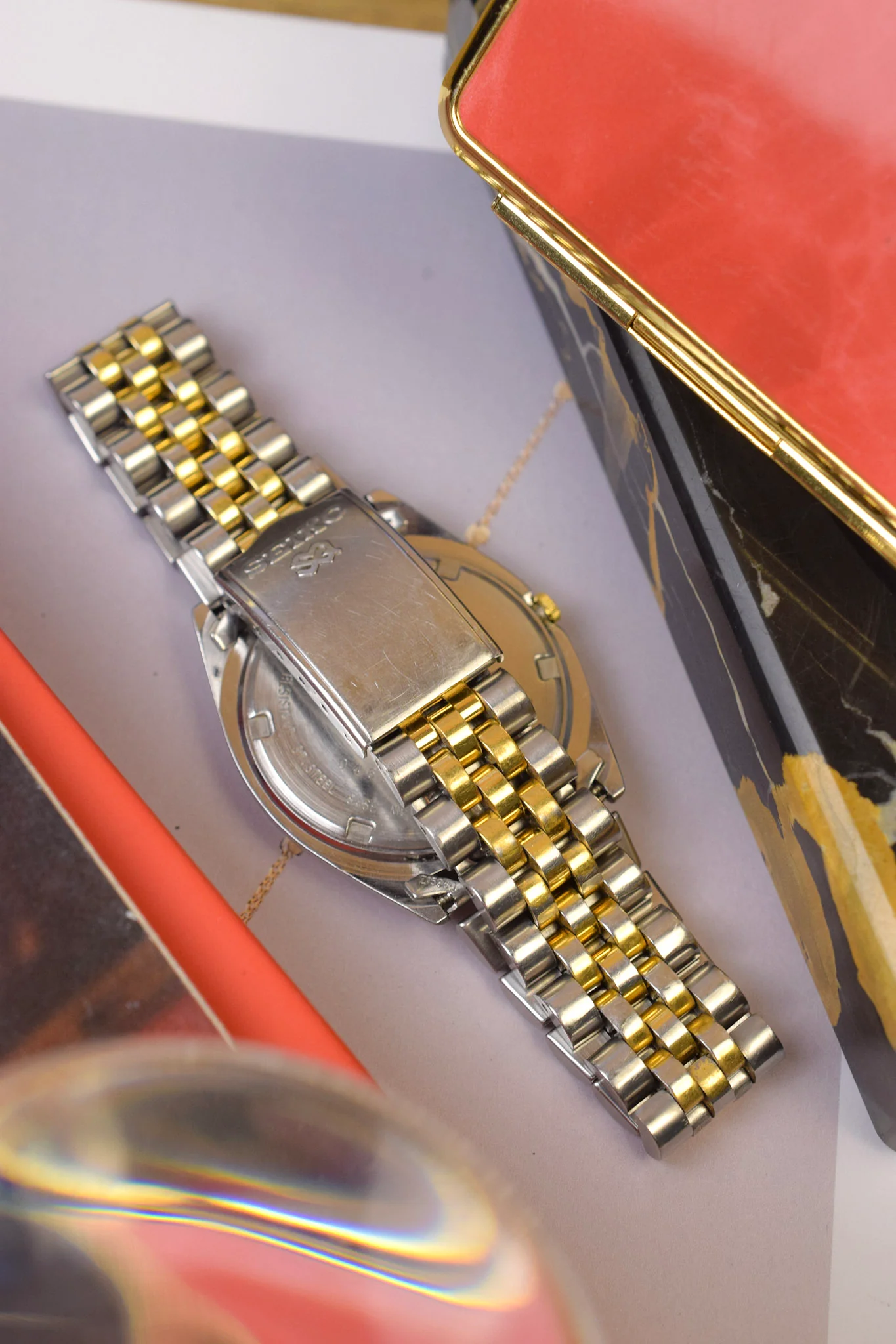 1990 Seiko SQ Silver Two Toned Jubilee Prez - Image 7
