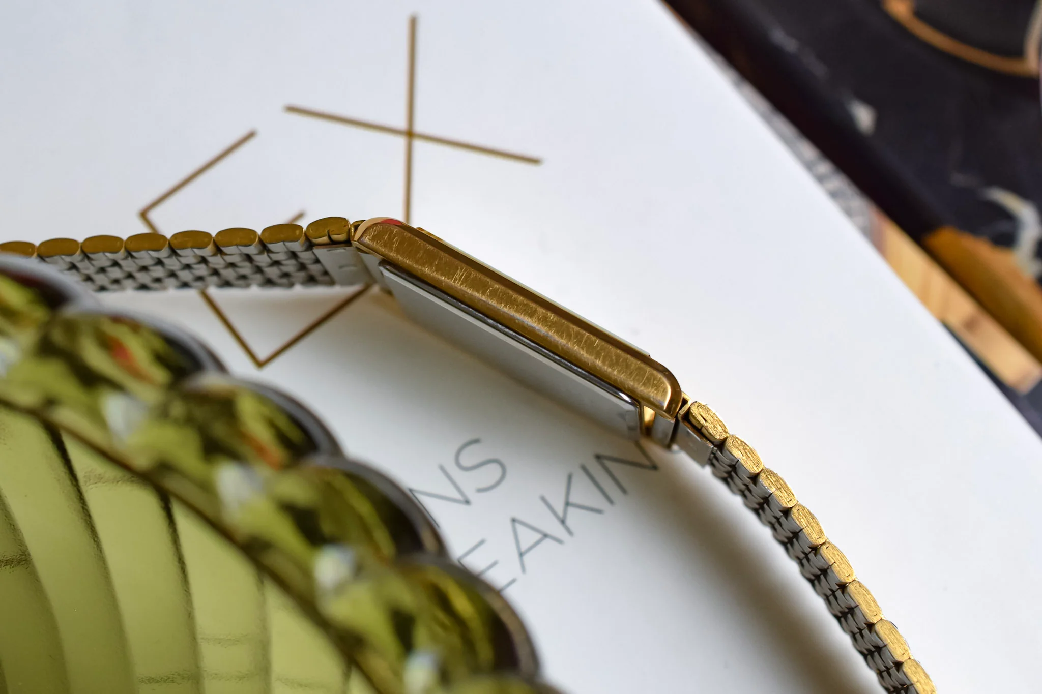 1991 Seiko Champagne Diamond Dial Tank - Image 4