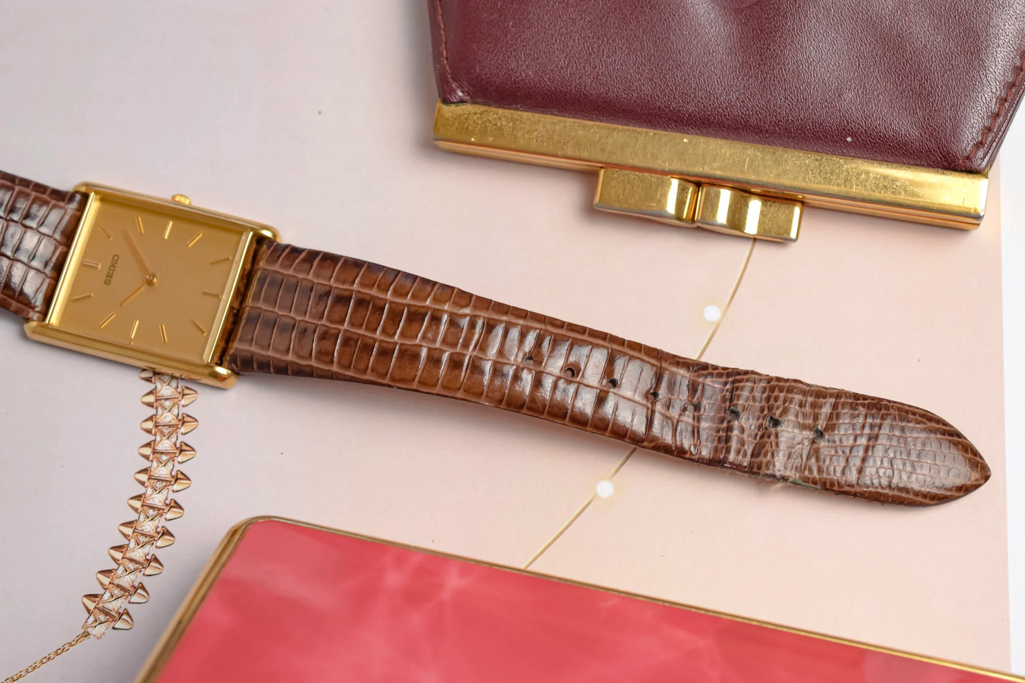 1991 Seiko Champagne Washi Dial Tank - Image 10