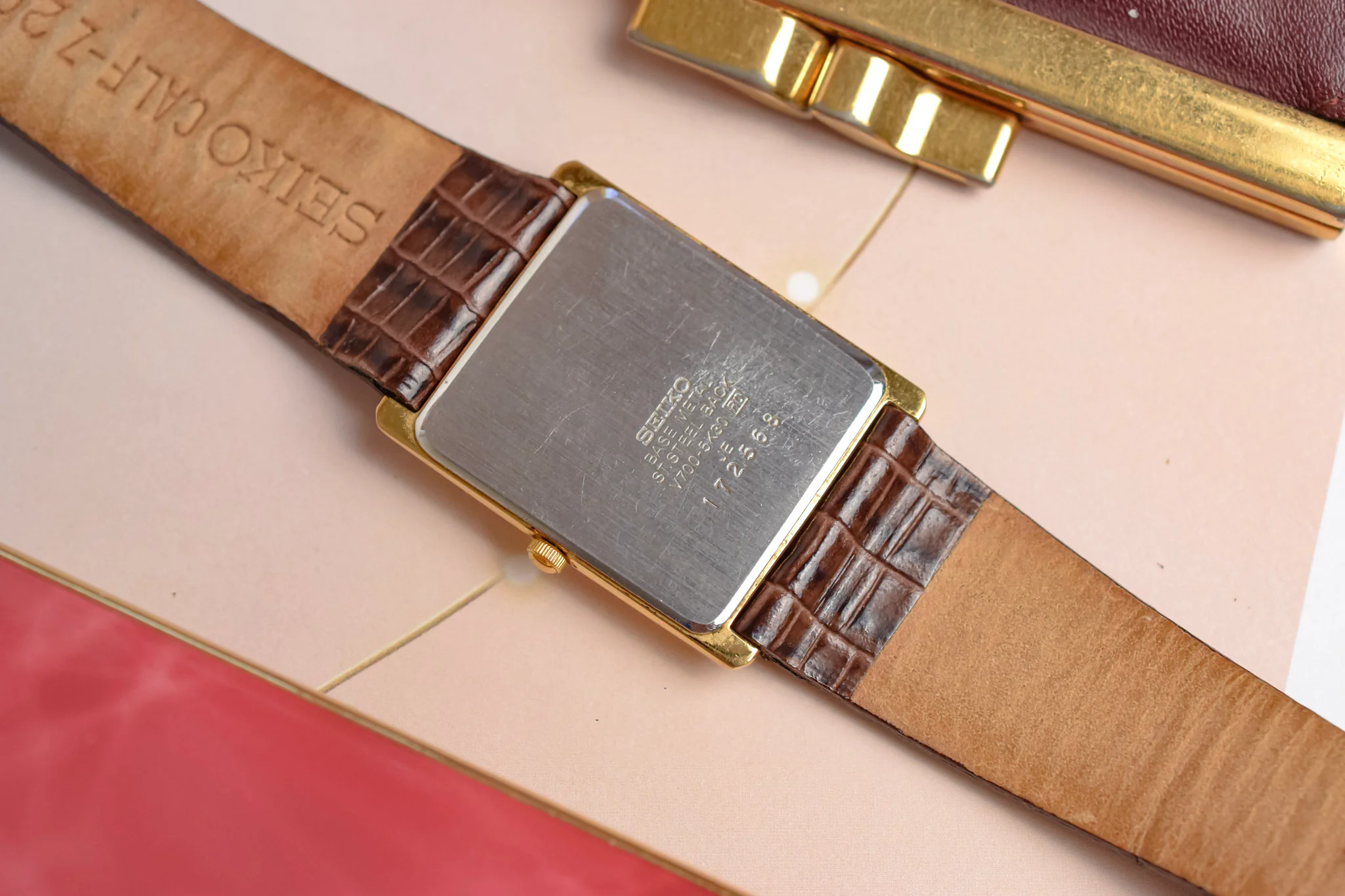 1991 Seiko Champagne Washi Dial Tank - Image 12