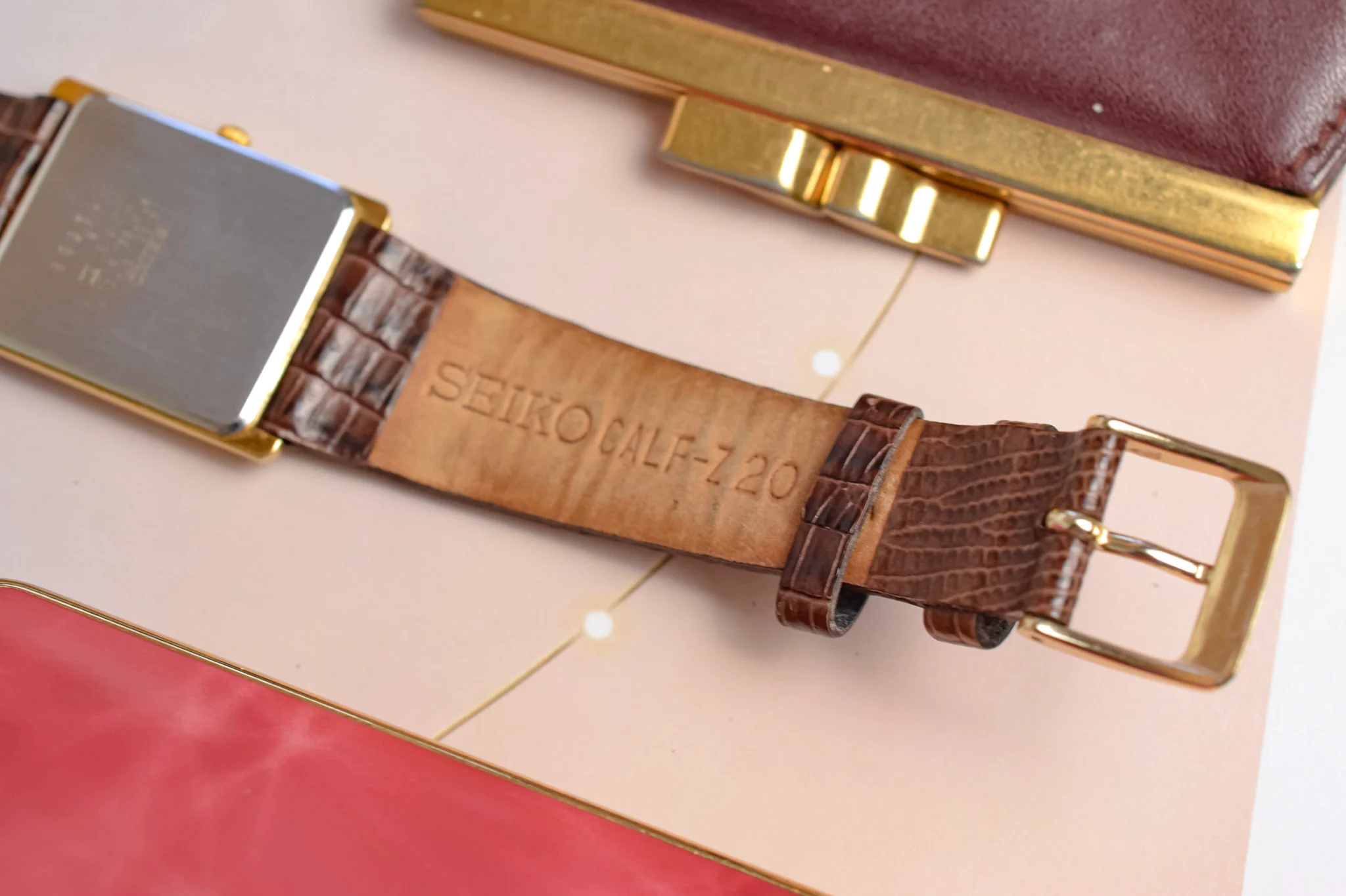 1991 Seiko Champagne Washi Dial Tank - Image 8