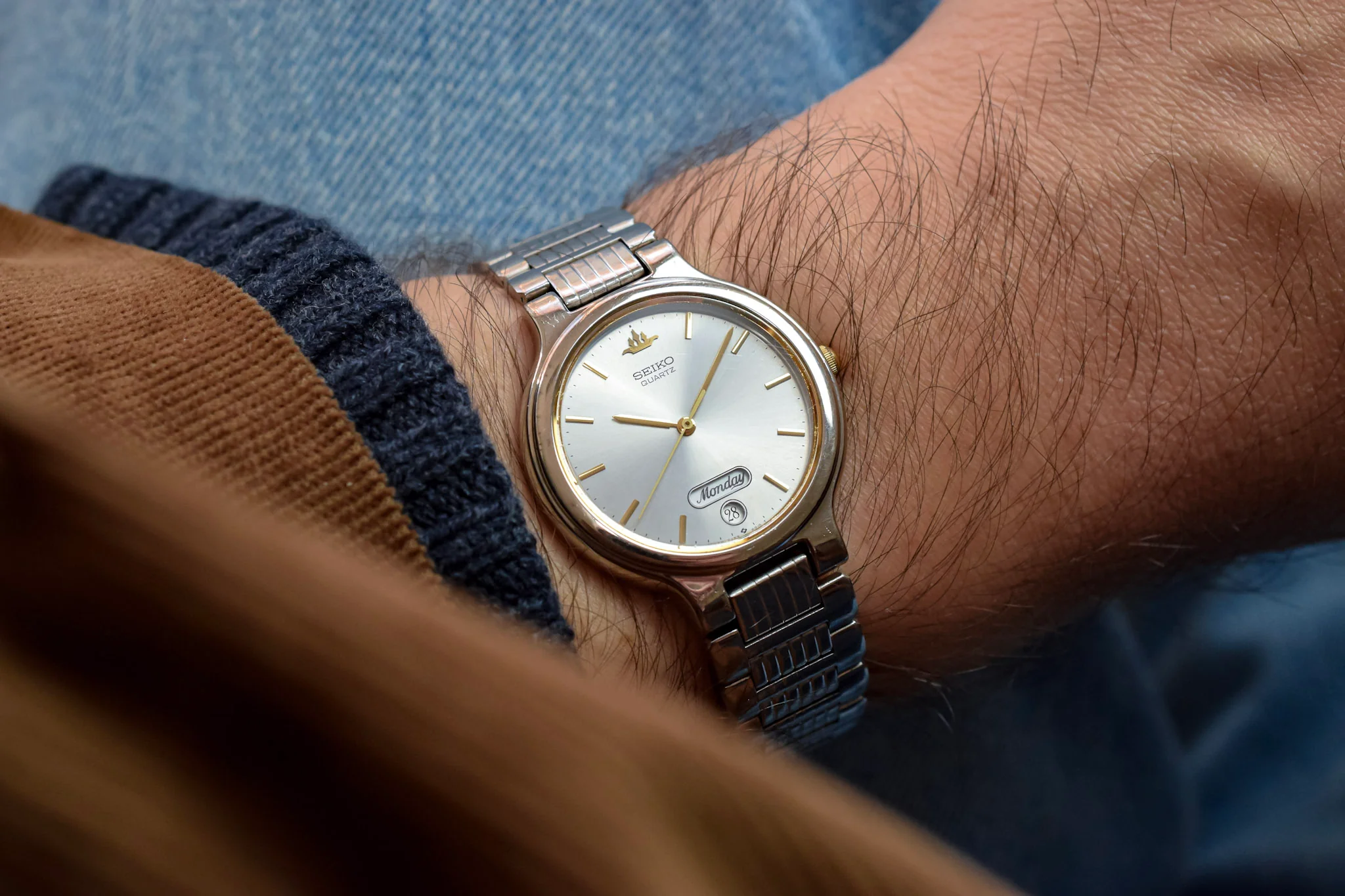 1991 Seiko Galaxy Script Font Day-Date - Image 2