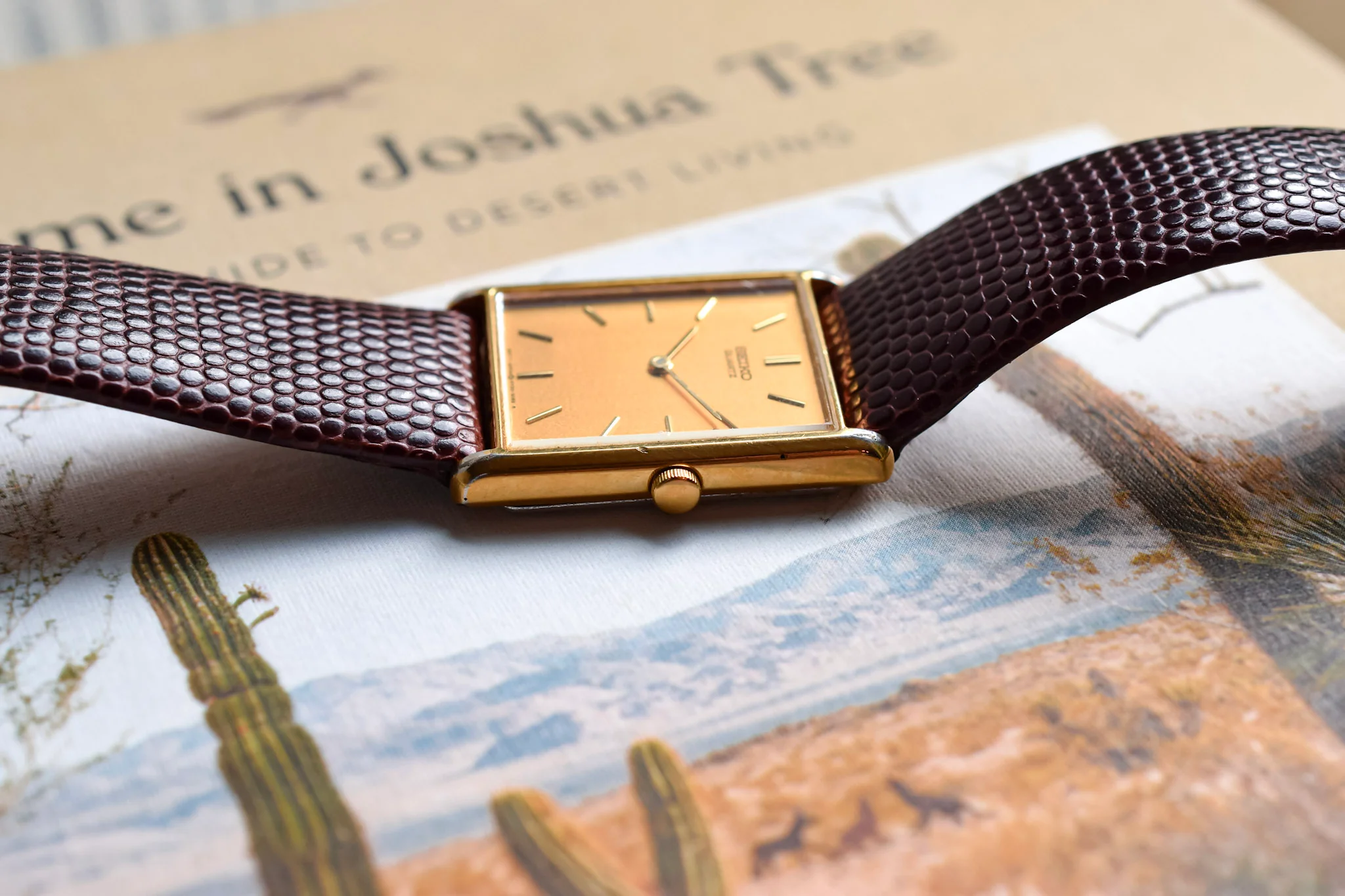 1991 Seiko Gold Tone Tank - Image 4