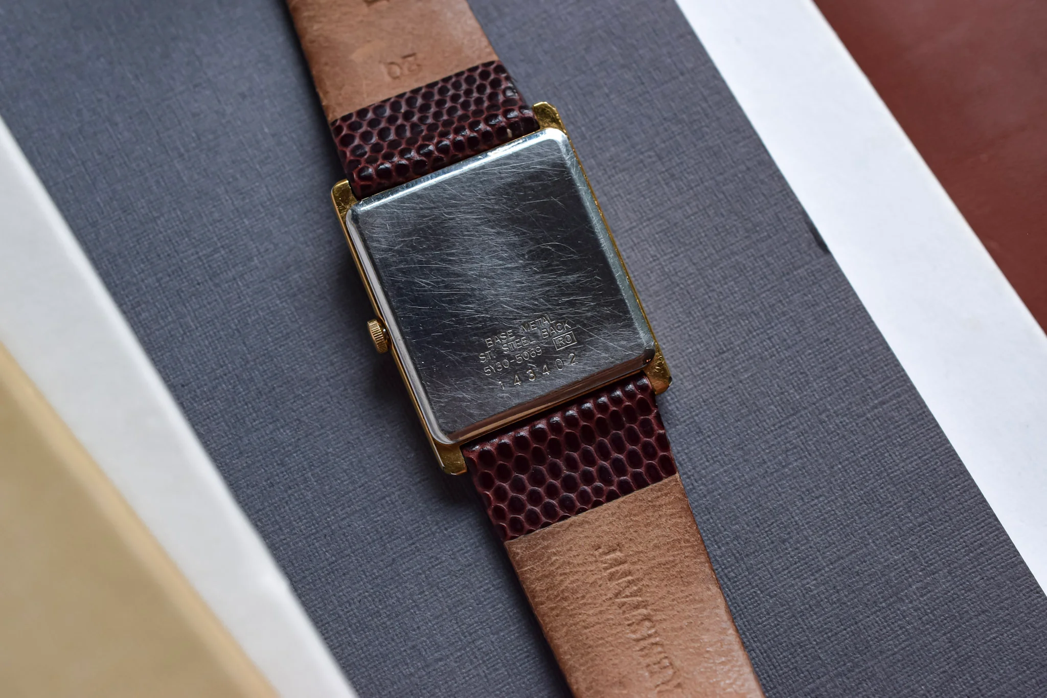 1991 Seiko Gold Tone Tank - Image 8