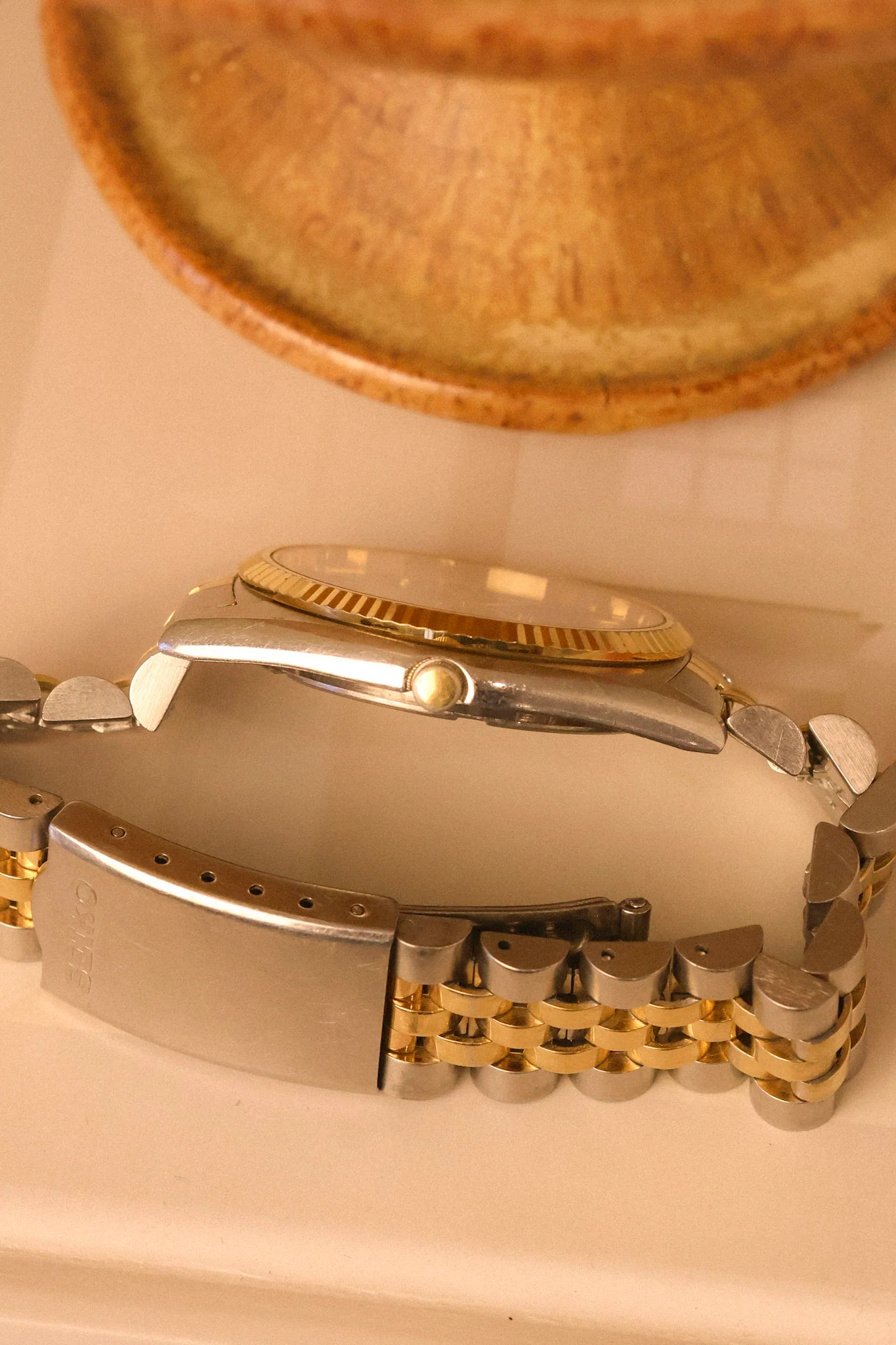 1991 Seiko SQ Two Toned Sunray Blue Jubilee Prez - Image 5
