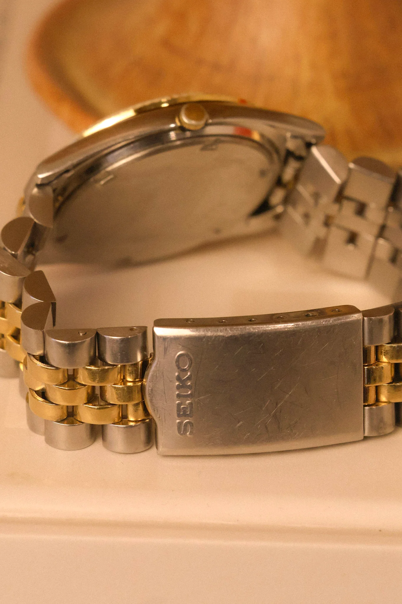 1991 Seiko SQ Two Toned Sunray Blue Jubilee Prez - Image 6