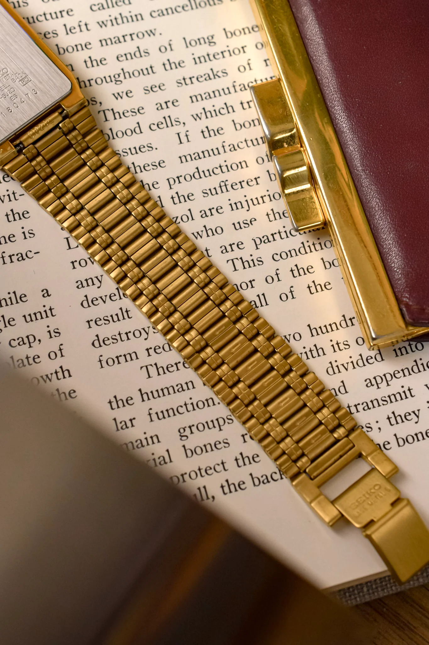 1991 Seiko SX Golden Arabic Numeral Tank - NOS - Image 8