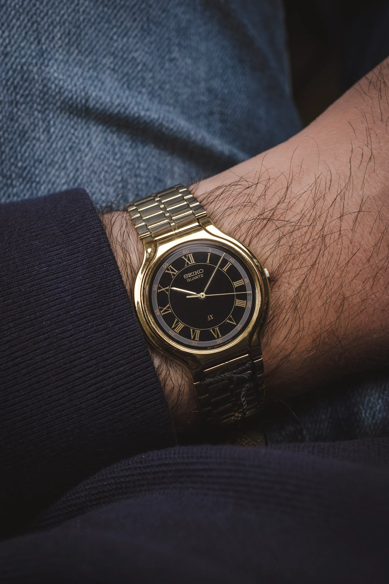 1991 Seiko SX Golden Roman Gilt Sector Dial - NOS - Image 12