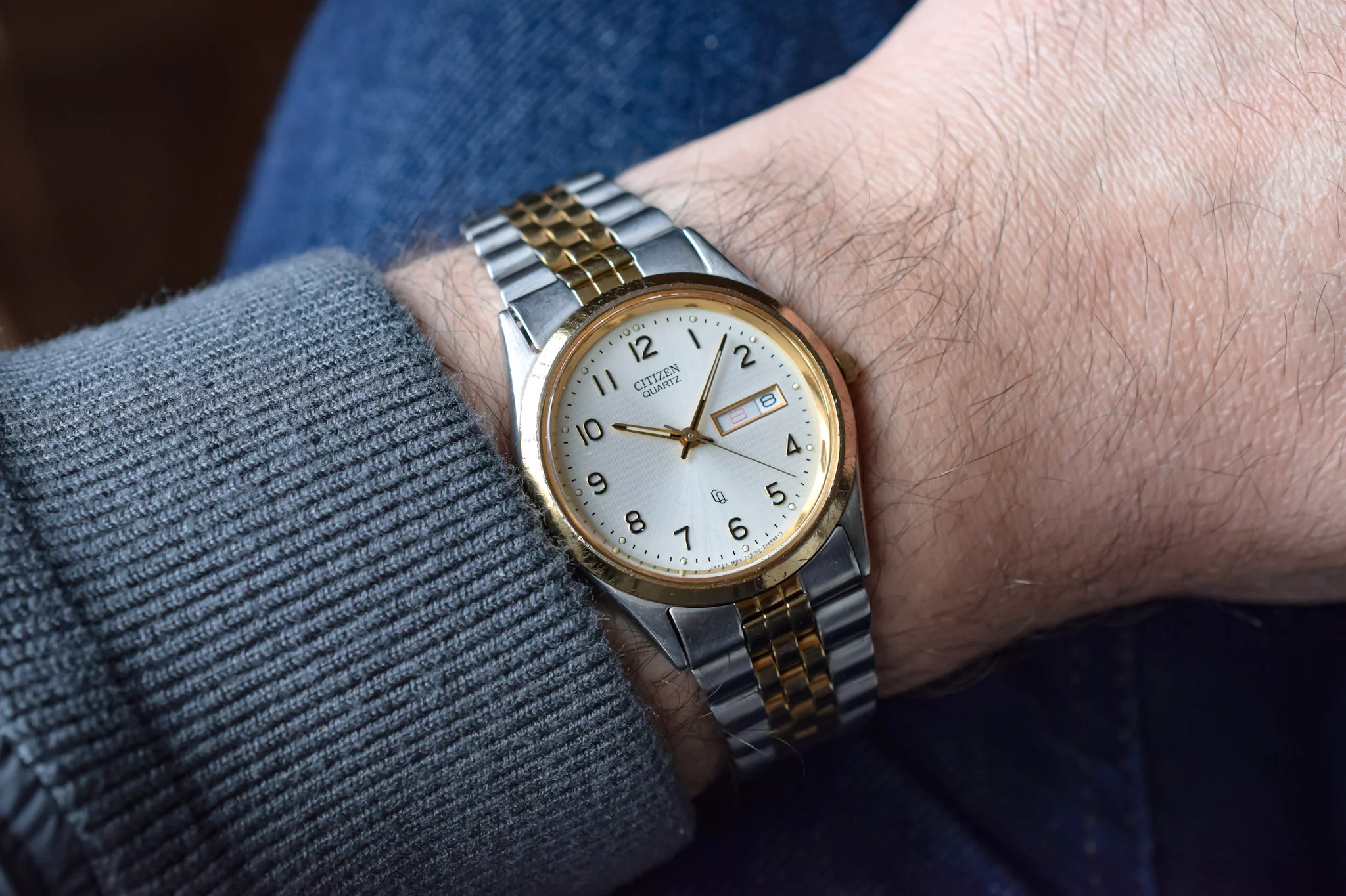 1992 Citizen CQ Two-Toned Kanji "Datejust" - Image 3