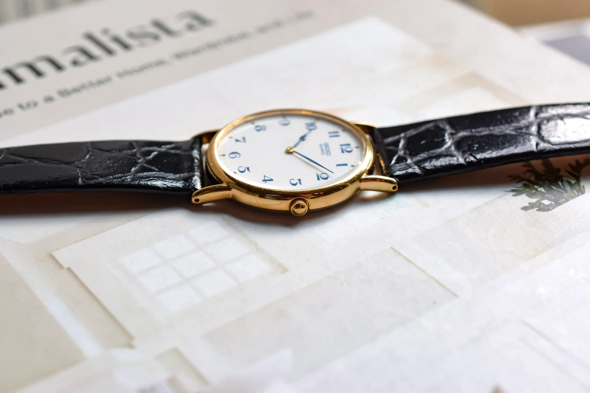 1992 Seiko Blue Spade Arabic Numerals - Image 4