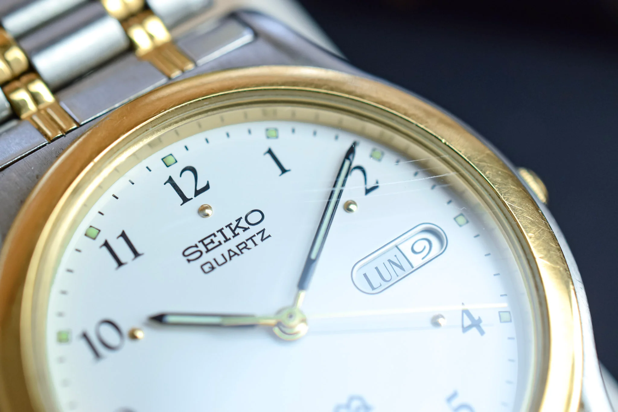 1992 Seiko SQ Arabic Numerals Pill Day-Date - Image 5