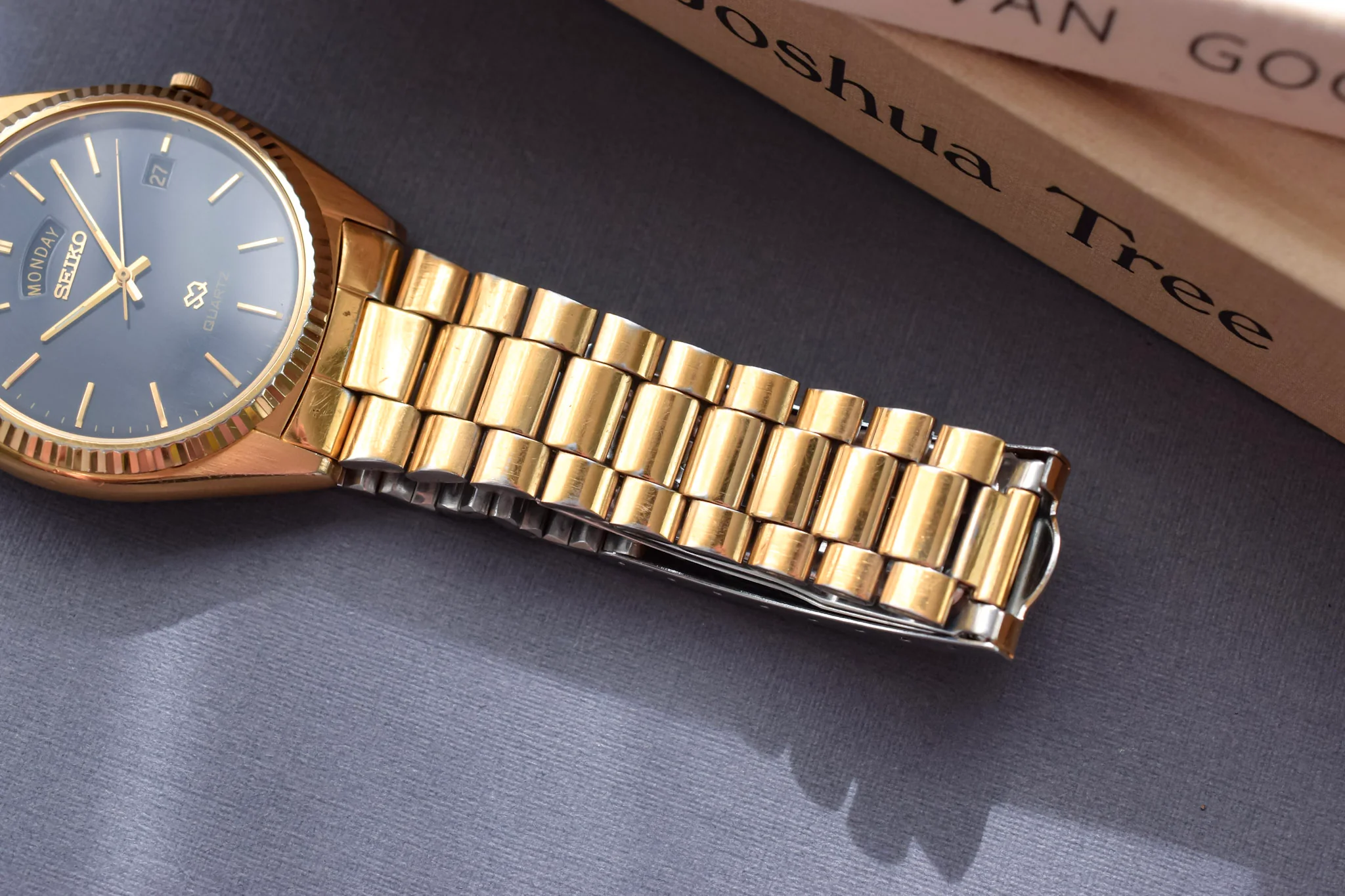 1992 Seiko SQ Gilt Dial Day-Date "President" - Image 8