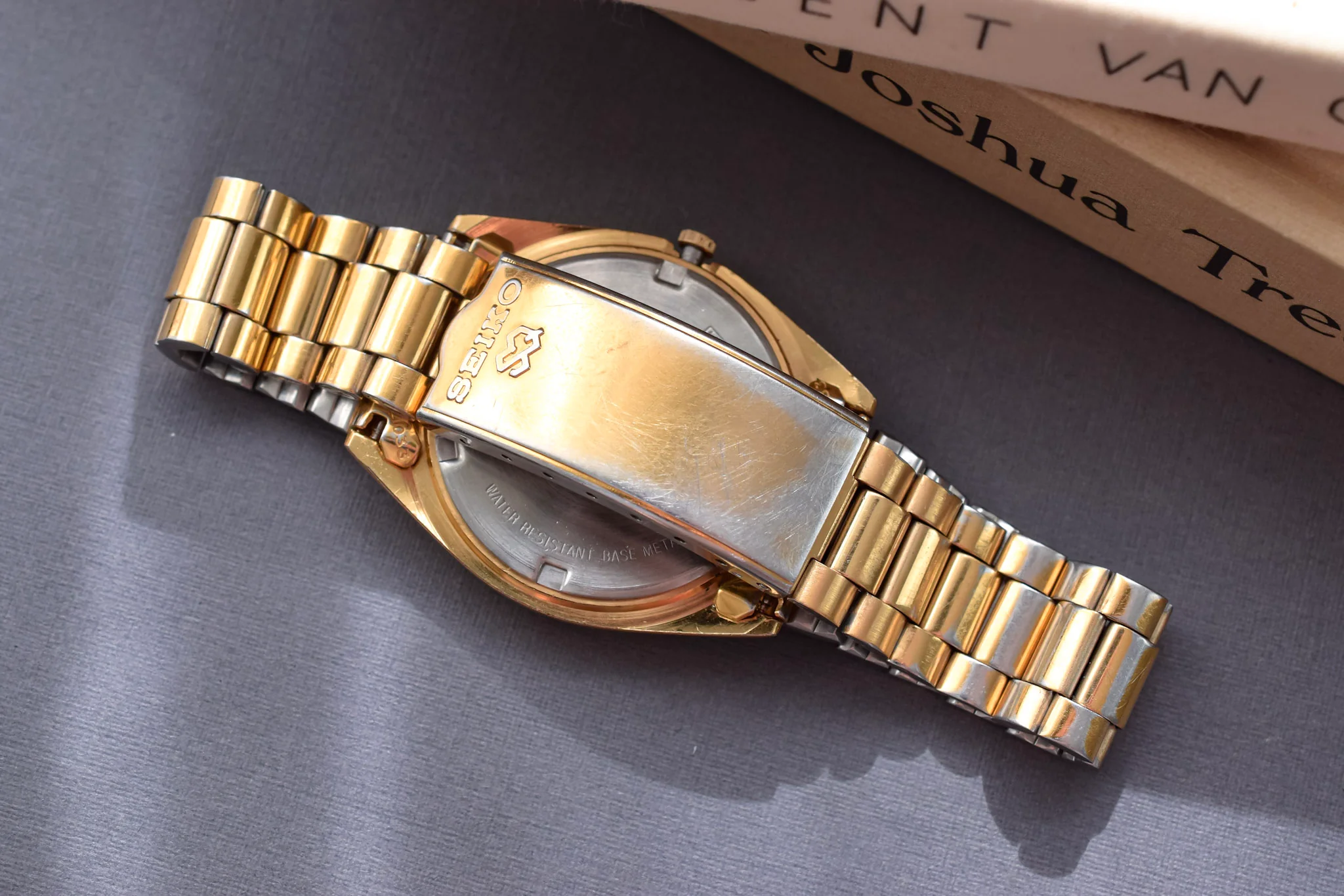 1992 Seiko SQ Gilt Dial Day-Date "President" - Image 9