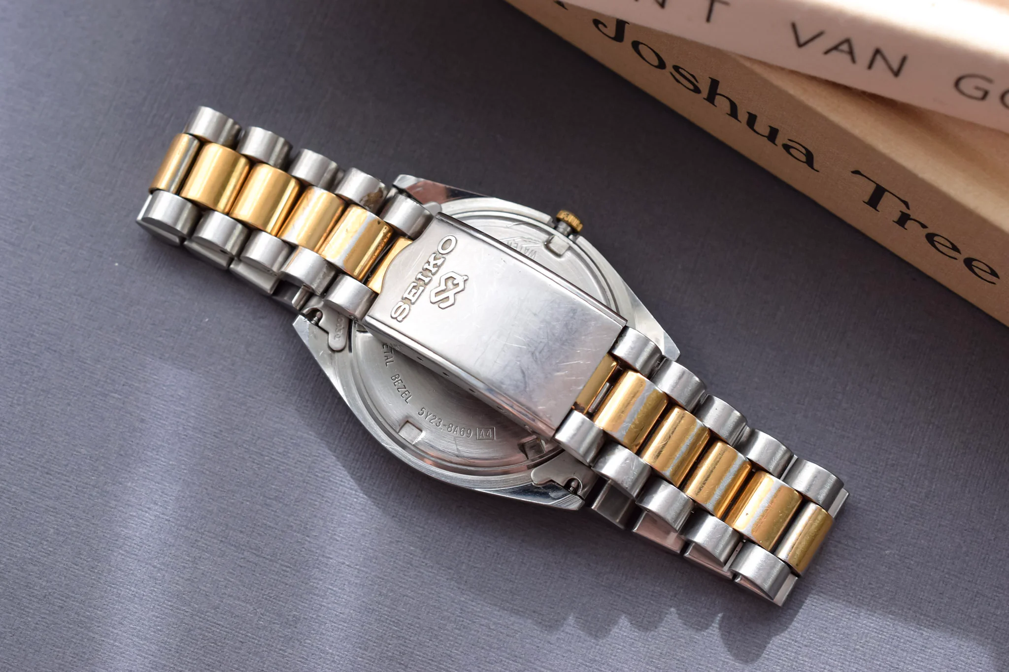 1992 Seiko SQ Two Toned Silver Dial Day-Date "President" - Image 9