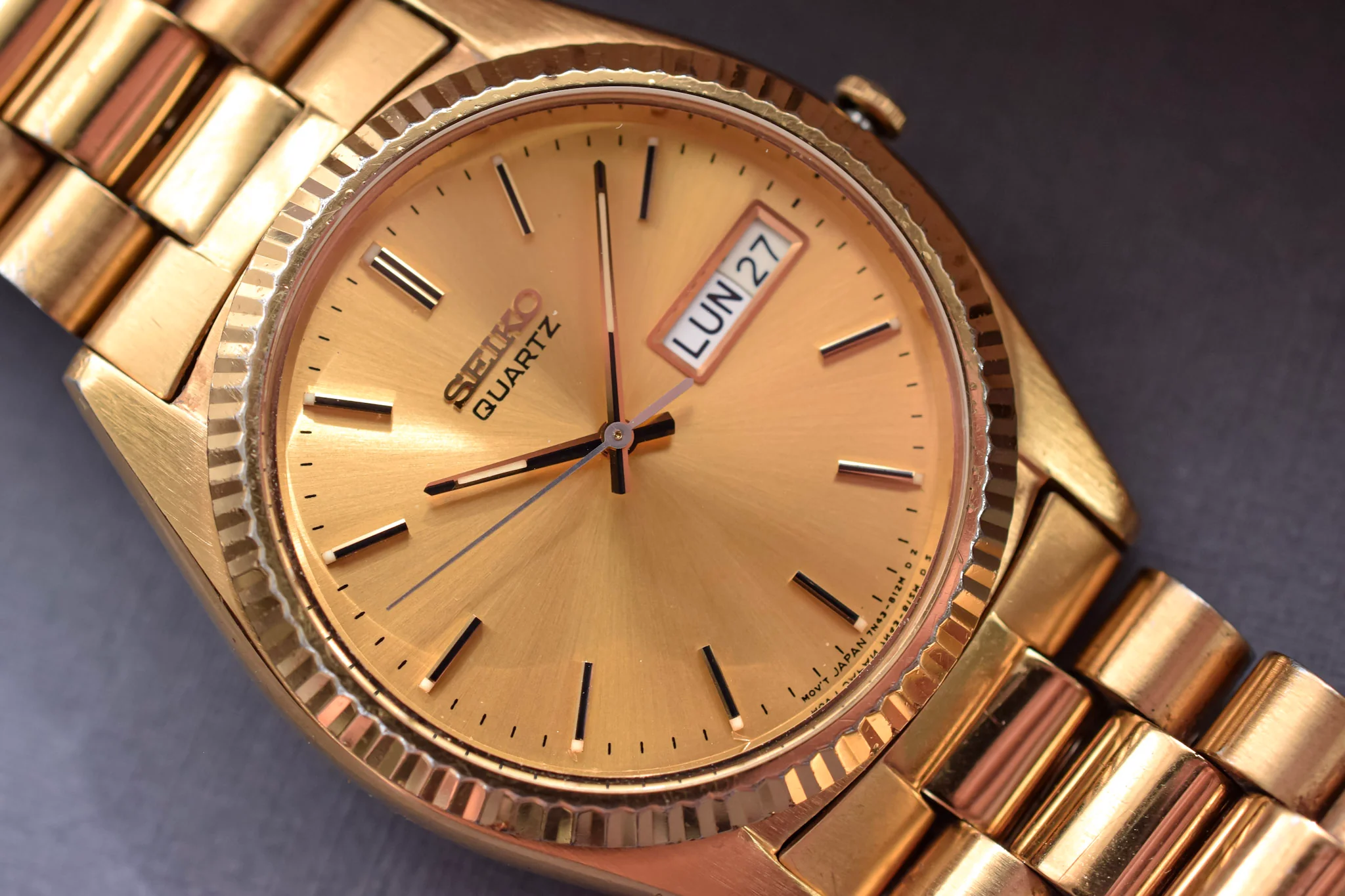 1993 Seiko Champagne Dial Day-Date "President" - Image 3