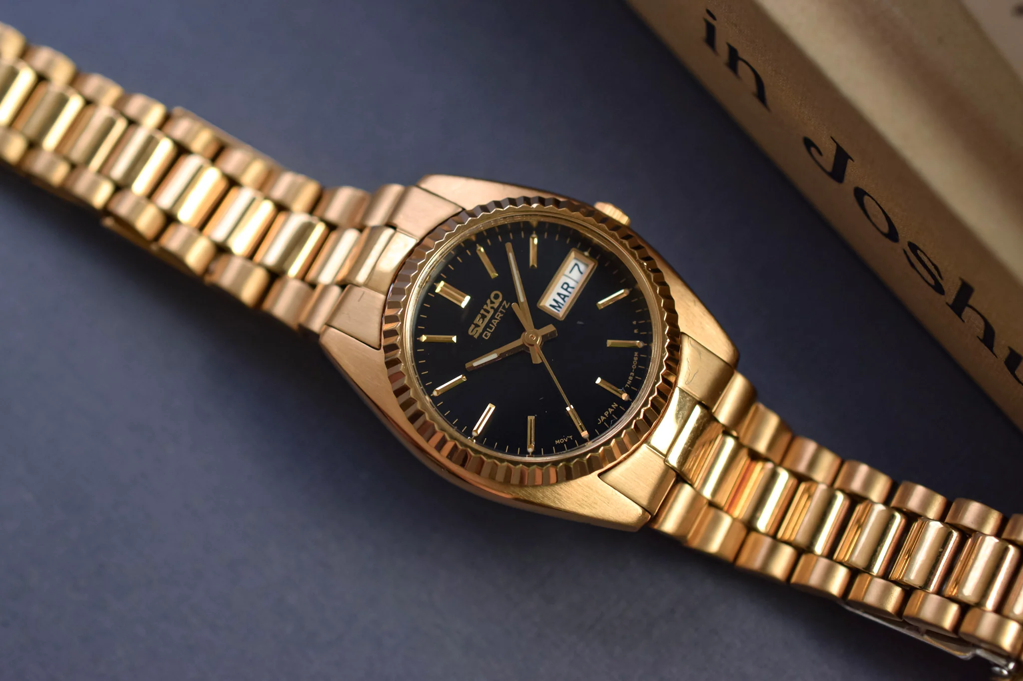 1993 Seiko "Ladies Size" Gilt Dial Day-Date "President" - Image 3