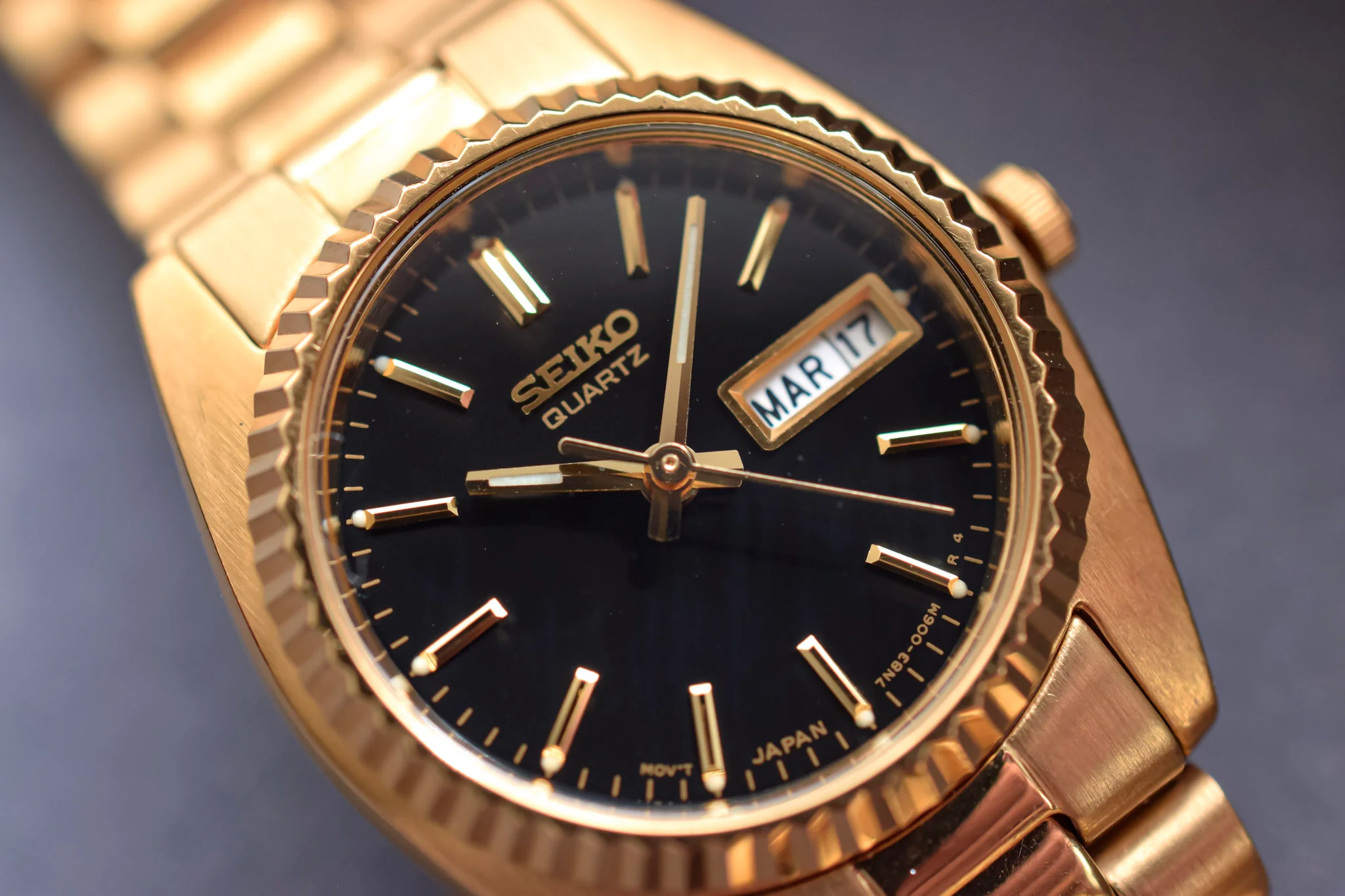 1993 Seiko "Ladies Size" Gilt Dial Day-Date "President" - Image 4
