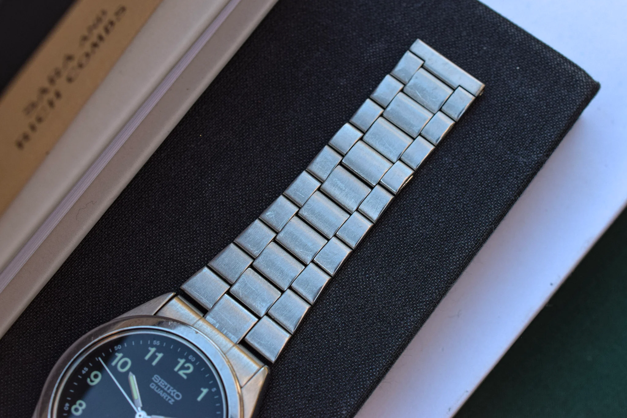 1993 Seiko Quartz Day/Date Black Dial Watch - Image 5