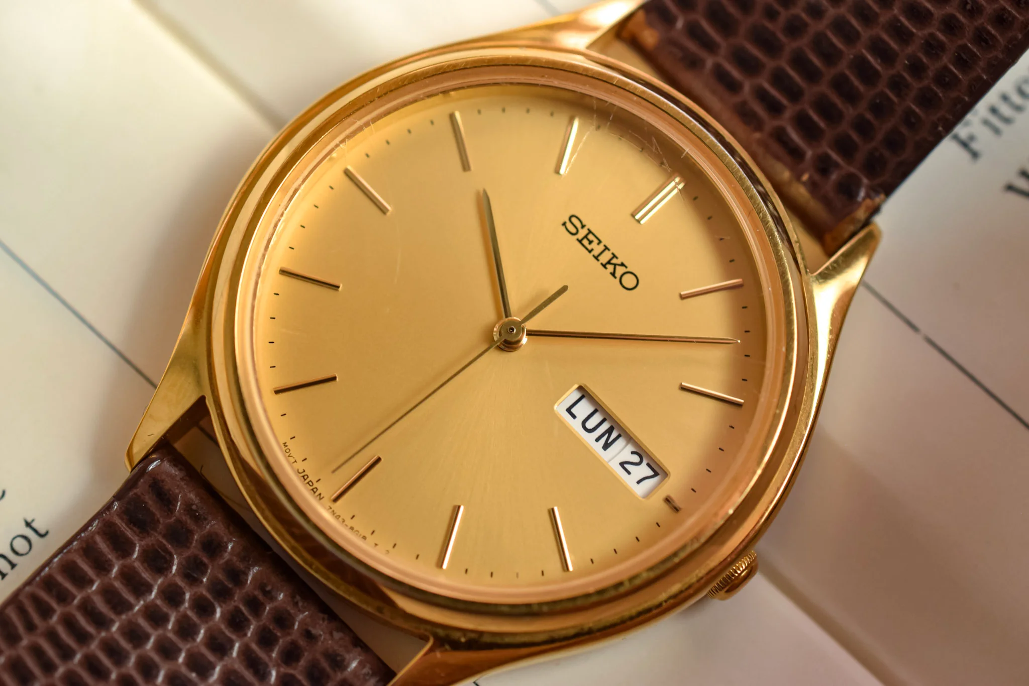 1995 Seiko Champagne Day-Date - Image 3