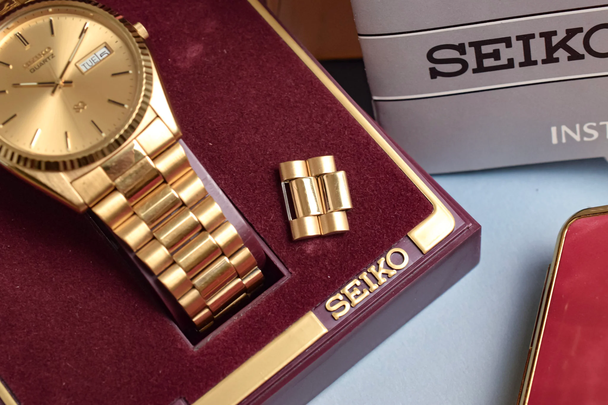 1996 NOS Seiko Golden Day-Date "President" - Full Set - Image 6