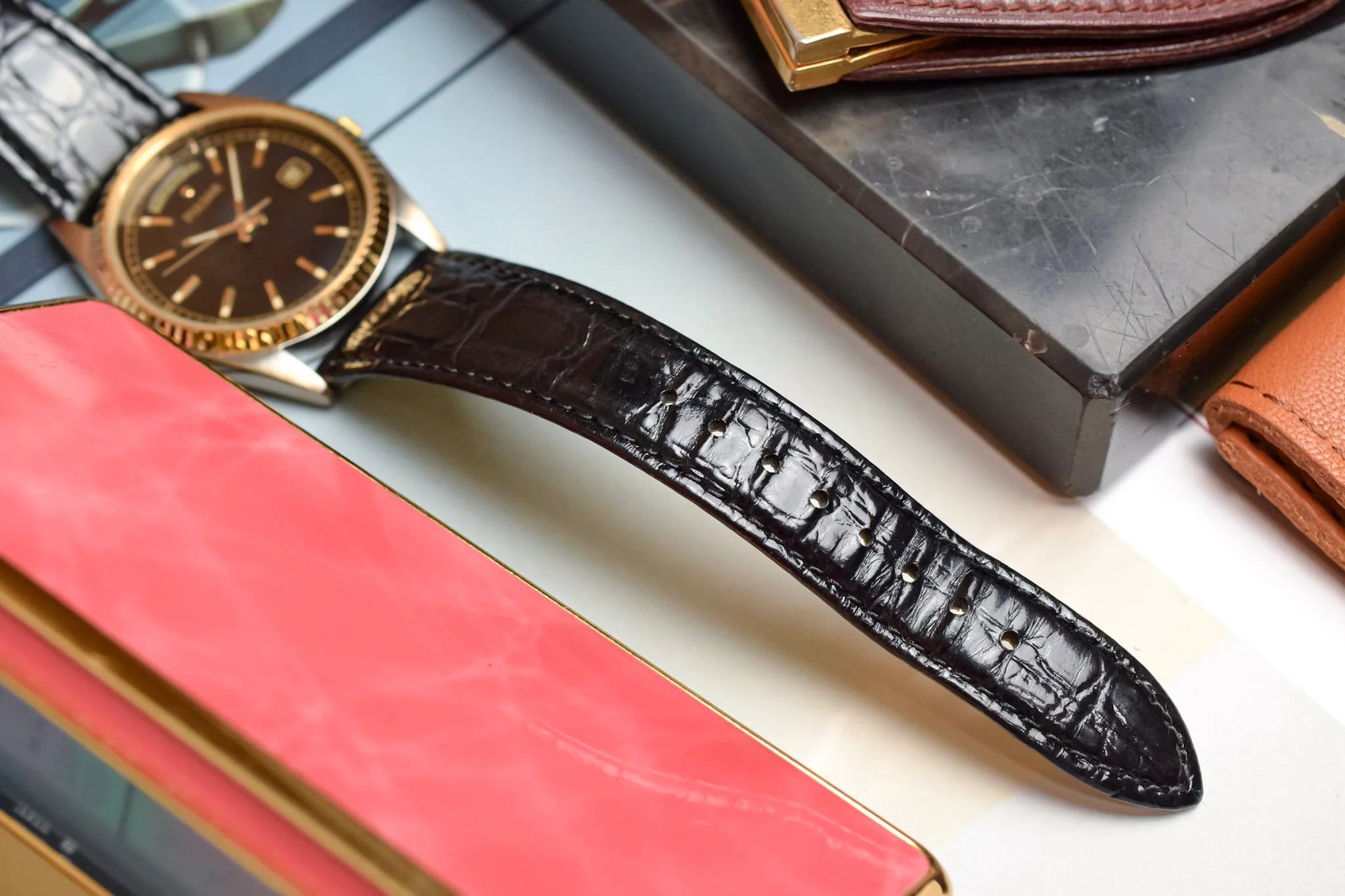 1996 Pulsar Two Toned Gilt Day-Date "President" - Image 8