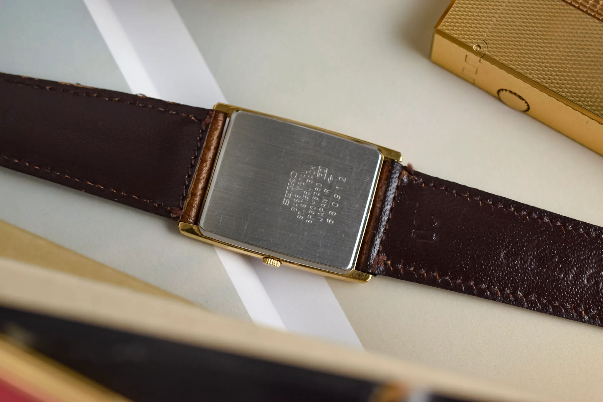 1996 Seiko Geometric Dial Tank - Image 9