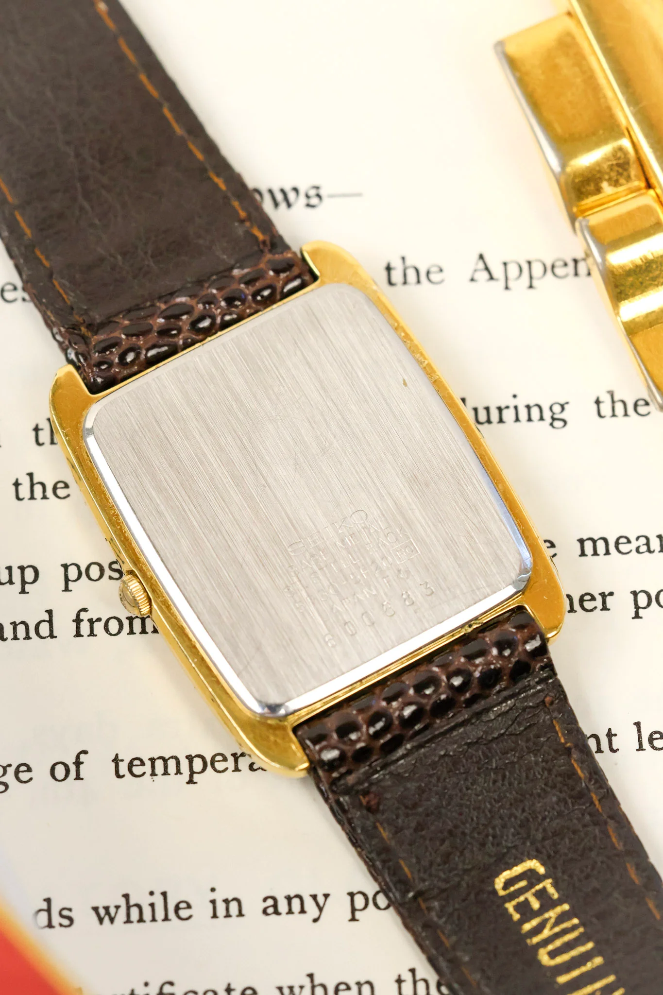 1996 Seiko Golden Coffee Dial Tank - Image 11